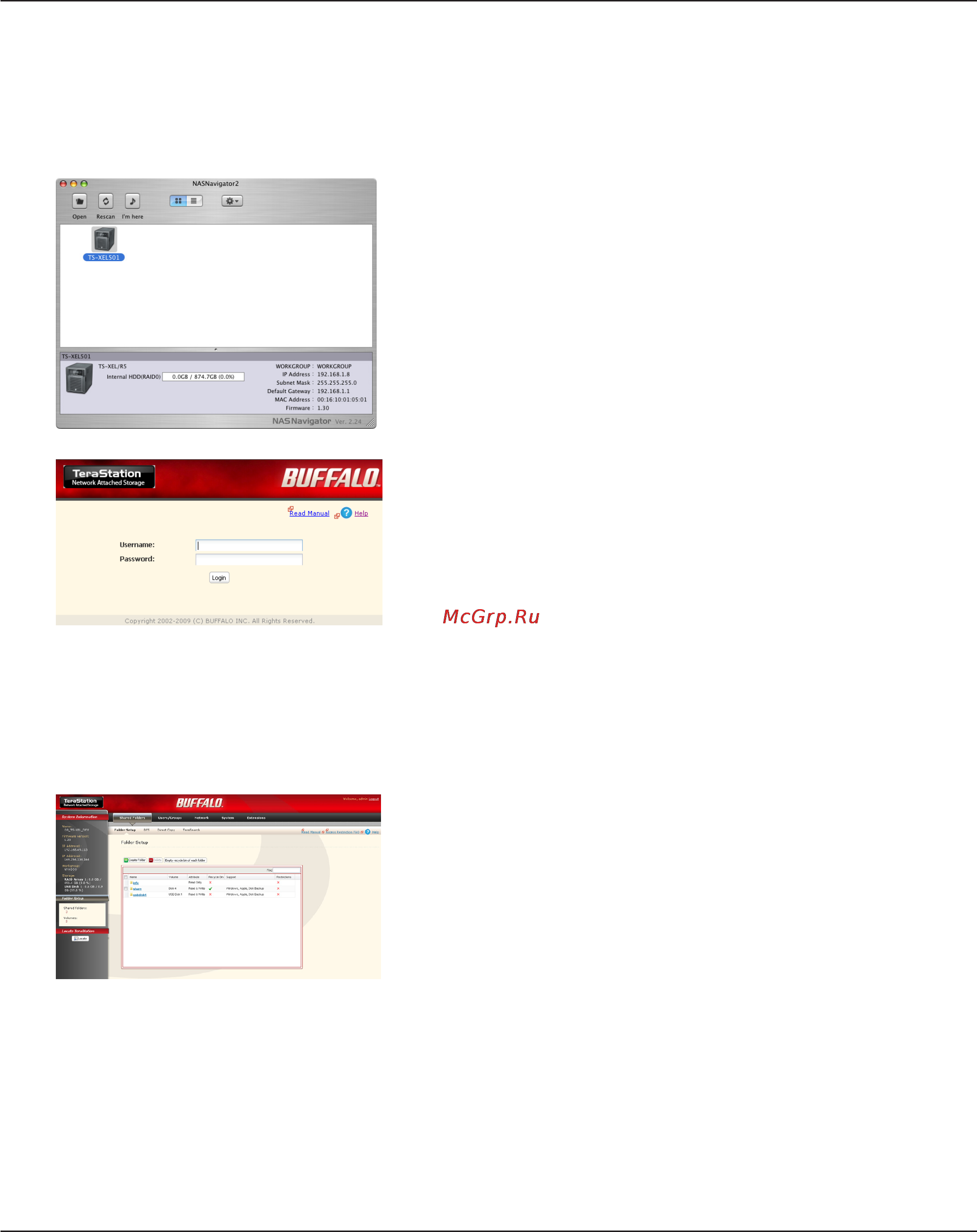 Buffalo TS-XE4.0TL/R5EU [17/157] Opening the web admin interface
