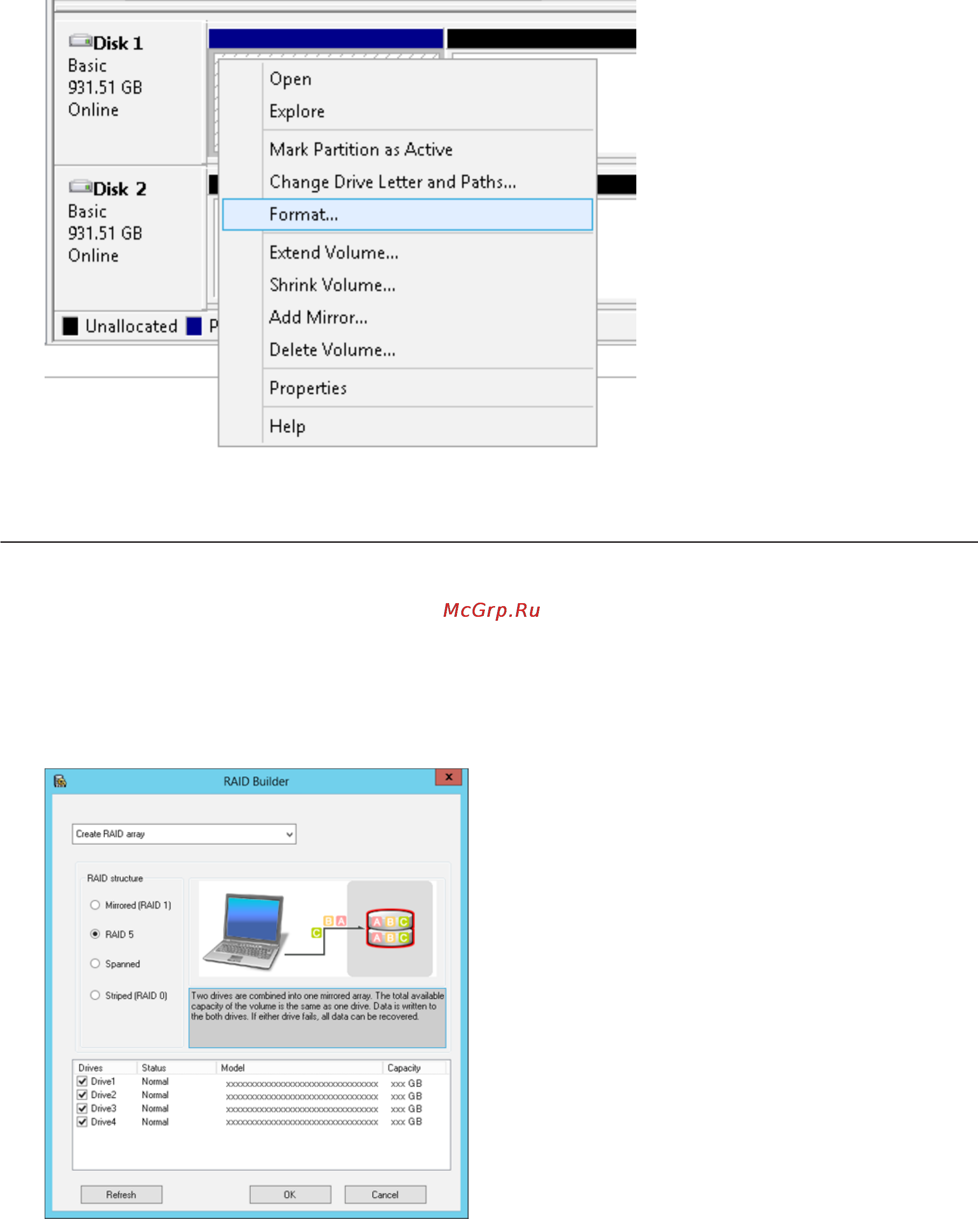 Buffalo WS5600D2406-EU [18/67] Creating a raid 5 volume