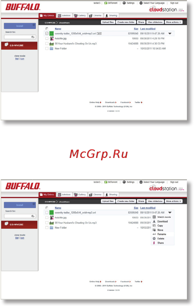 Buffalo CS-WV4.0/R1 [22/51] Renaming files and folders