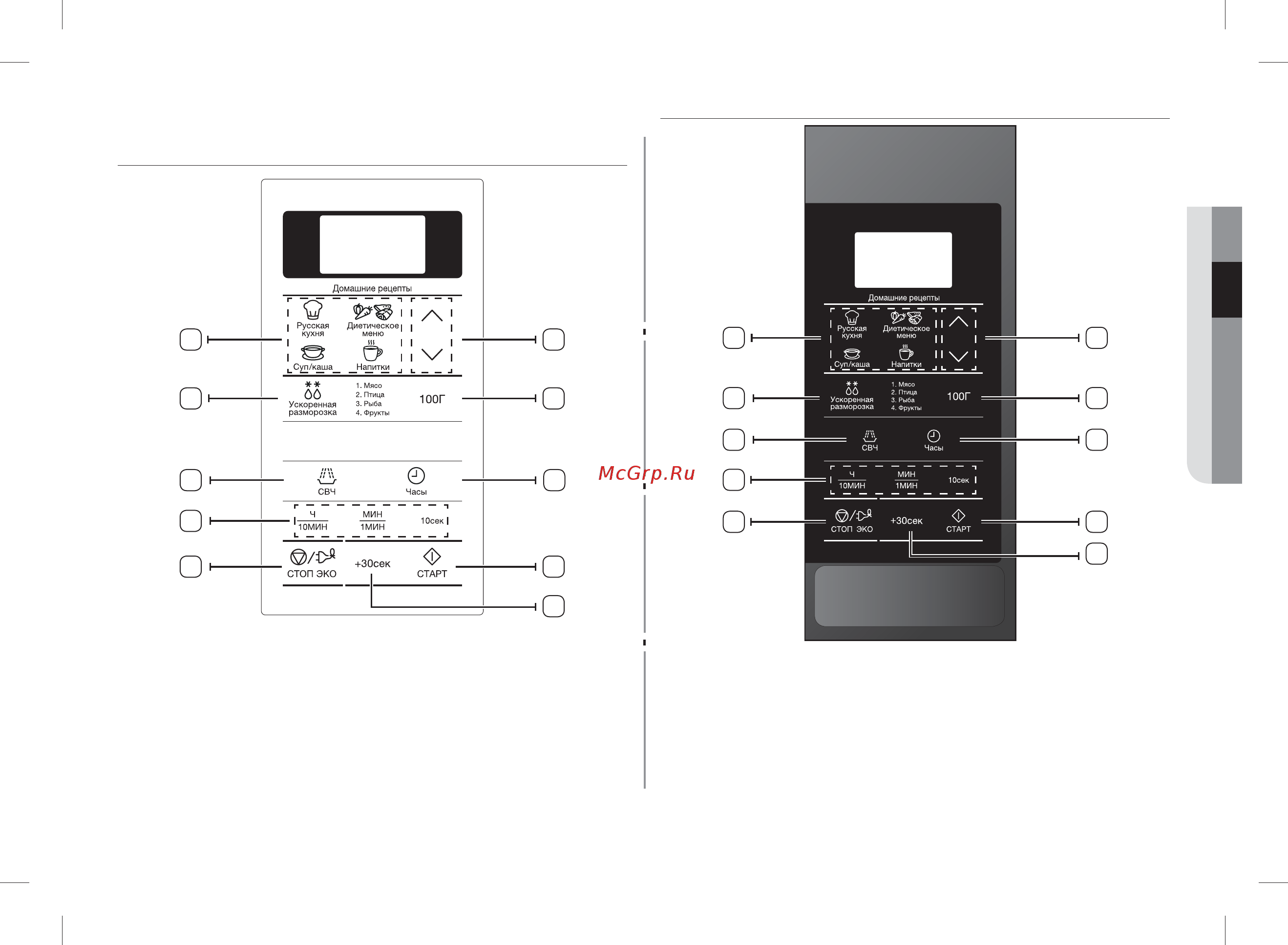 Samsung ME83KRQS-2 [13/30] Панель управления me83kr 1 me83kr 2 me83kr 3 me83kr 1 me83kr 2 me83kr 3 me83 kr 1 me83 kr 2 me83 kr 3