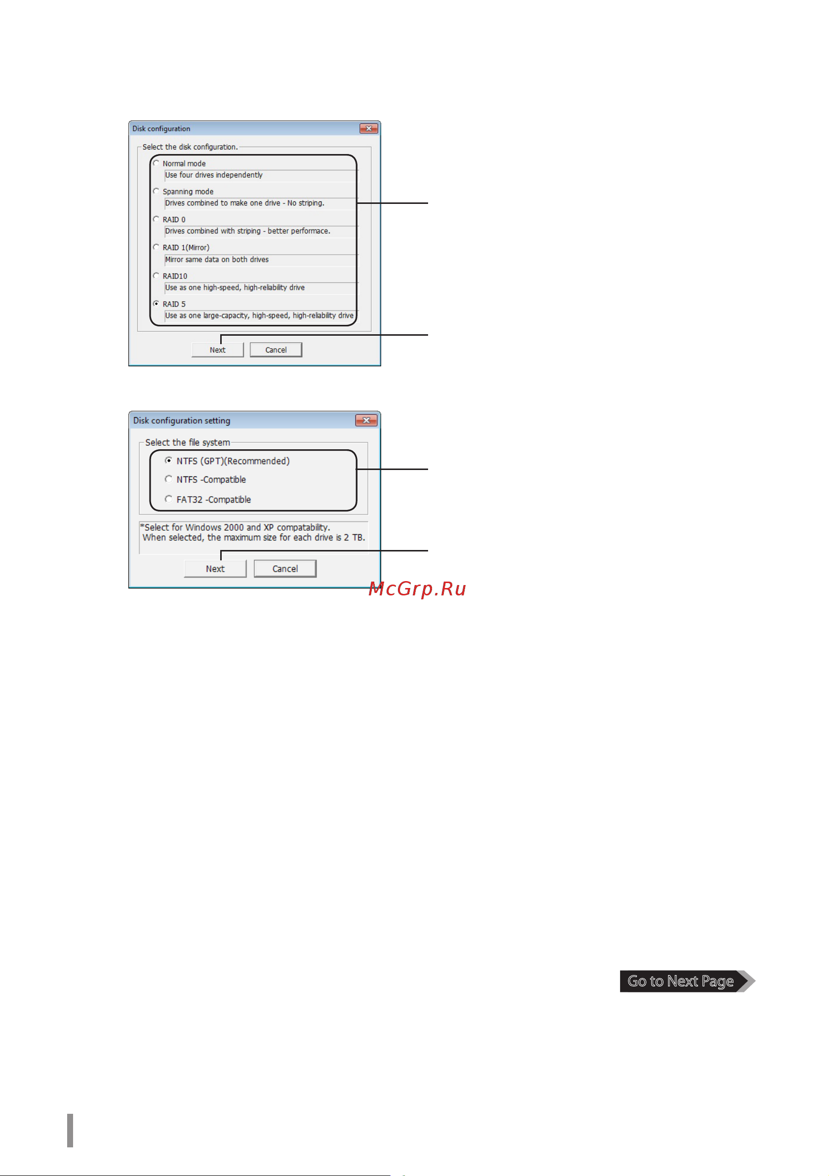 Buffalo HD-QL16TU3R5-EB [21/440] Select the raid array to be built then click next