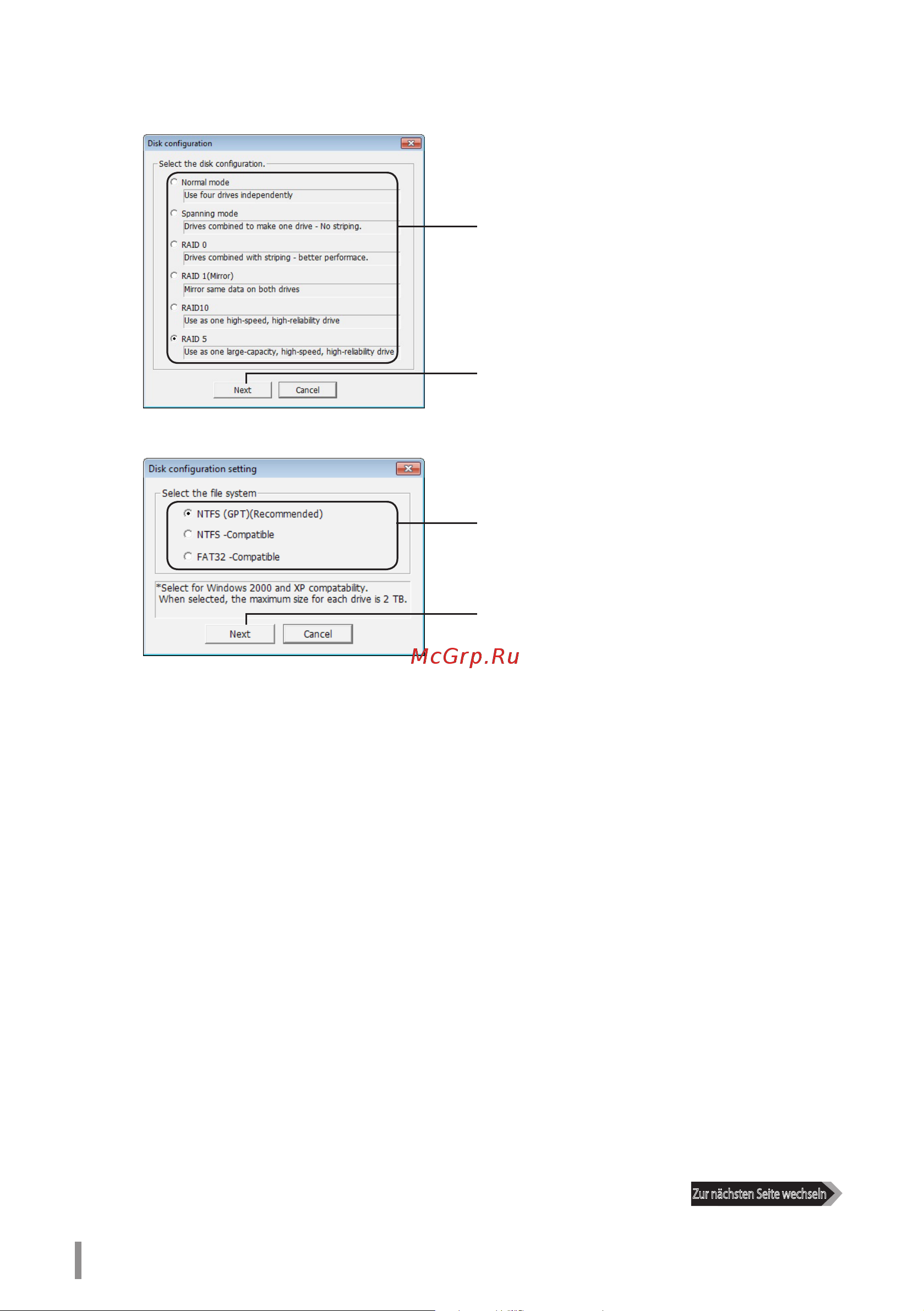 Buffalo HD-QL16TU3R5-EB [61/440] Sobald die meldung if the disk configuration is changed all data on the drive will be erased are you sure you want to proceed durch die änderung der laufwerkskonfiguration werden alle daten auf dem laufwerk gelöscht möchten sie wirklich fortfahren angezeigt wird klicken sie auf yes ja