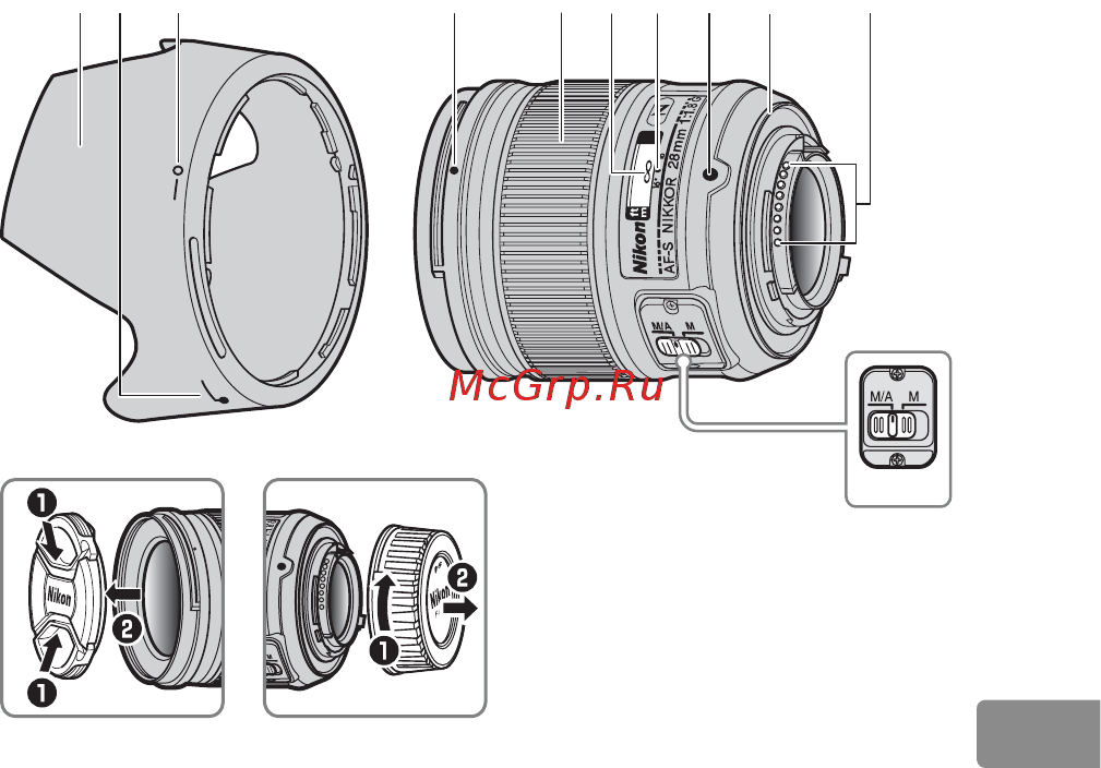 Nikon AF-S Nikkor 28mm f/1.8G (JAA135DA) [127/176] 镜头部件