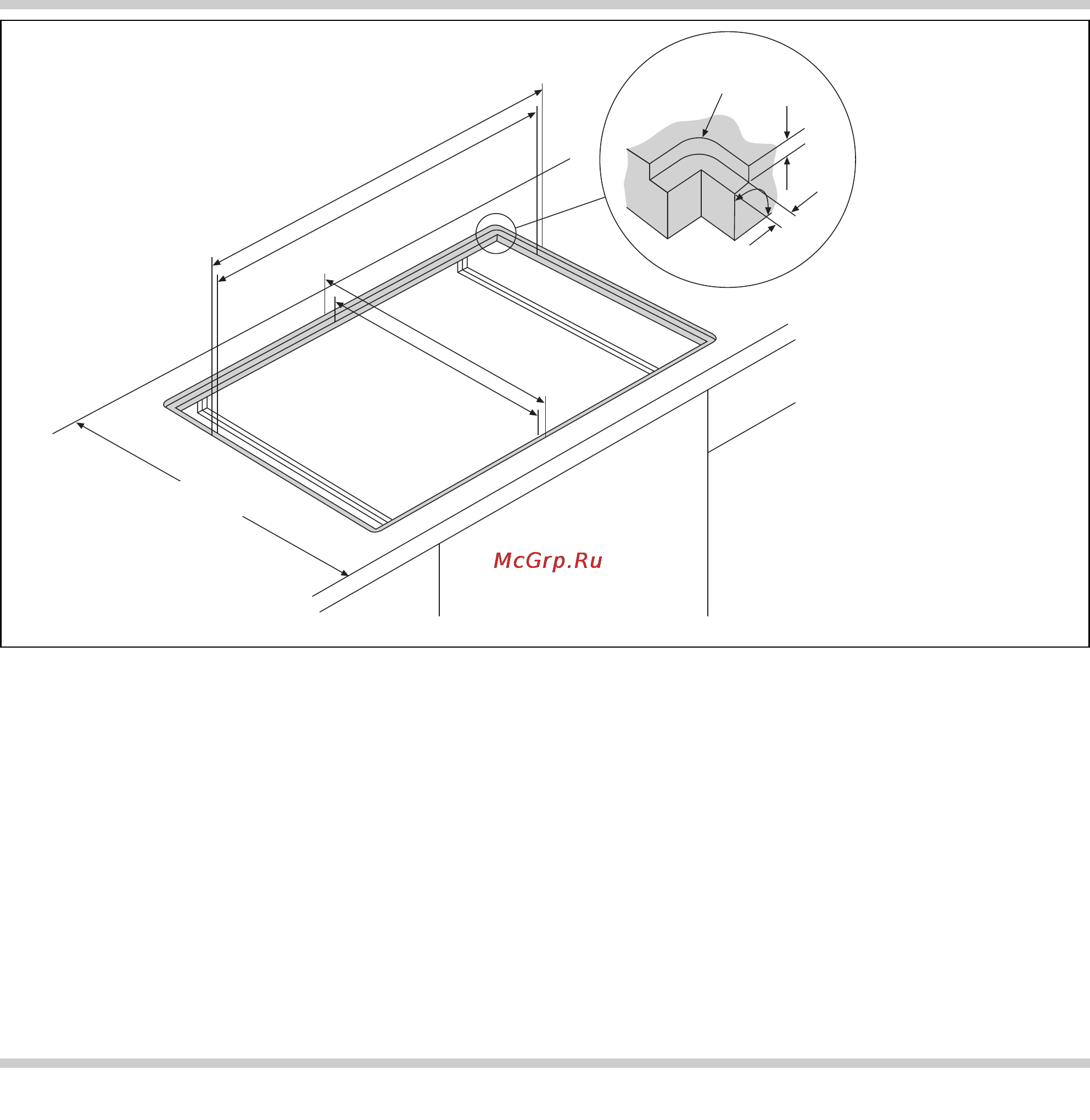 Gaggenau CG 492 [19/48] Preparing the cabinet