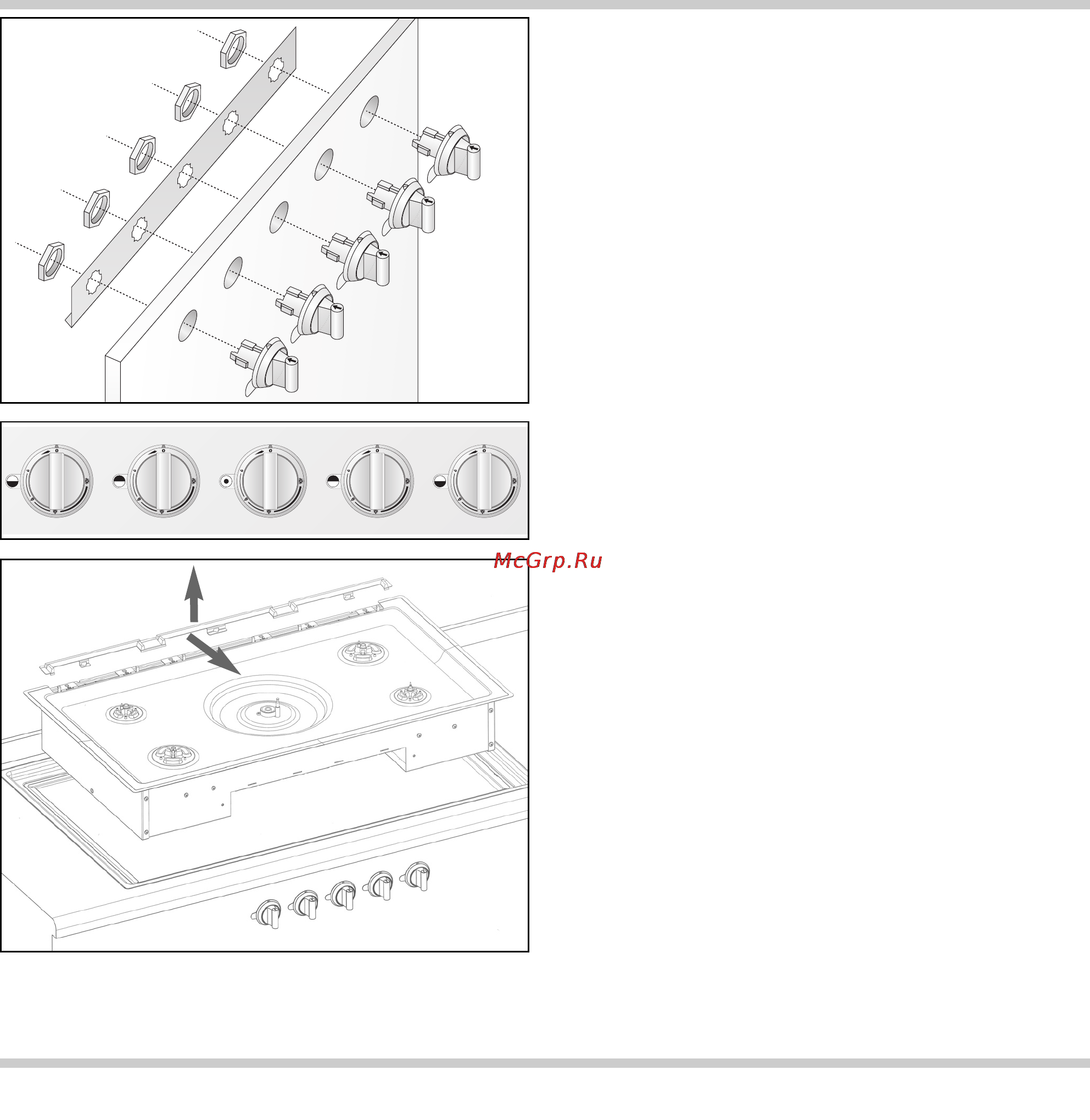 Gaggenau CG 492 [21/48] Installing the cooker