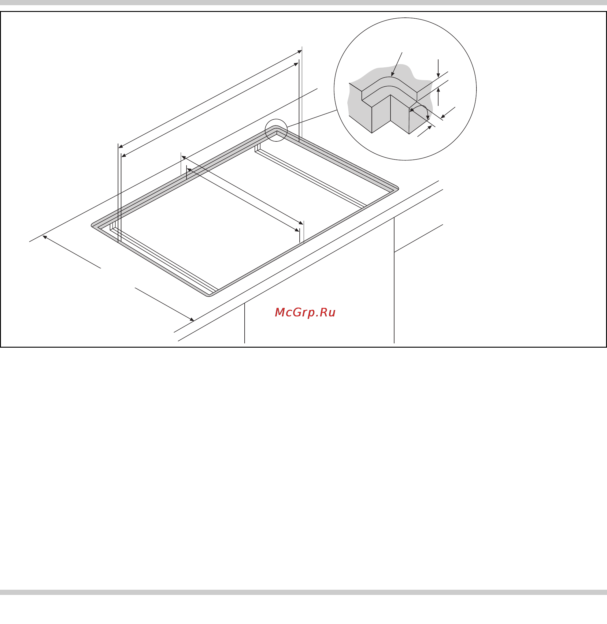 Gaggenau CG 492 [41/48] Preparare il mobile da incasso