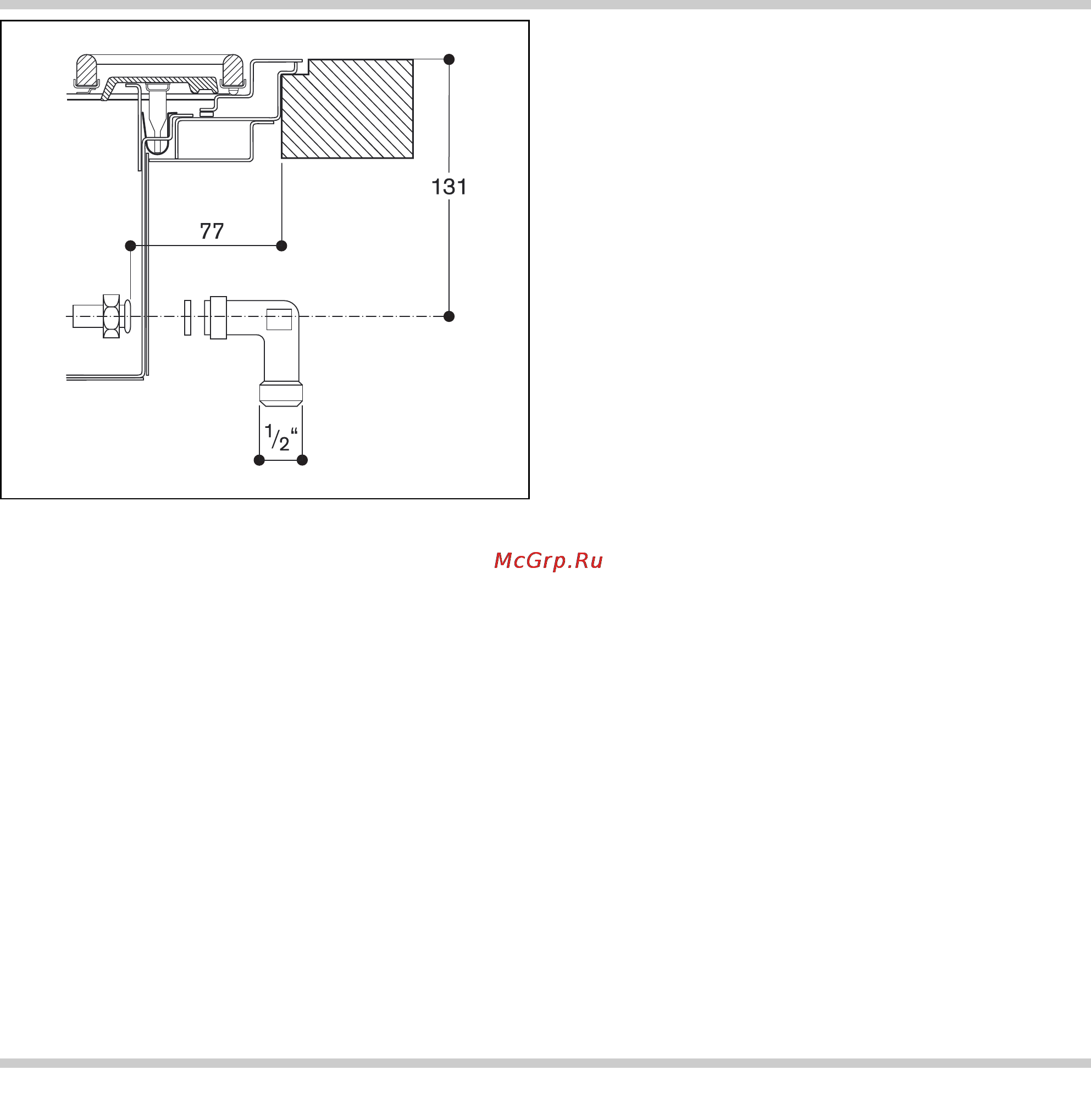 Gaggenau CG 492 [47/48] Allacciamento del gas