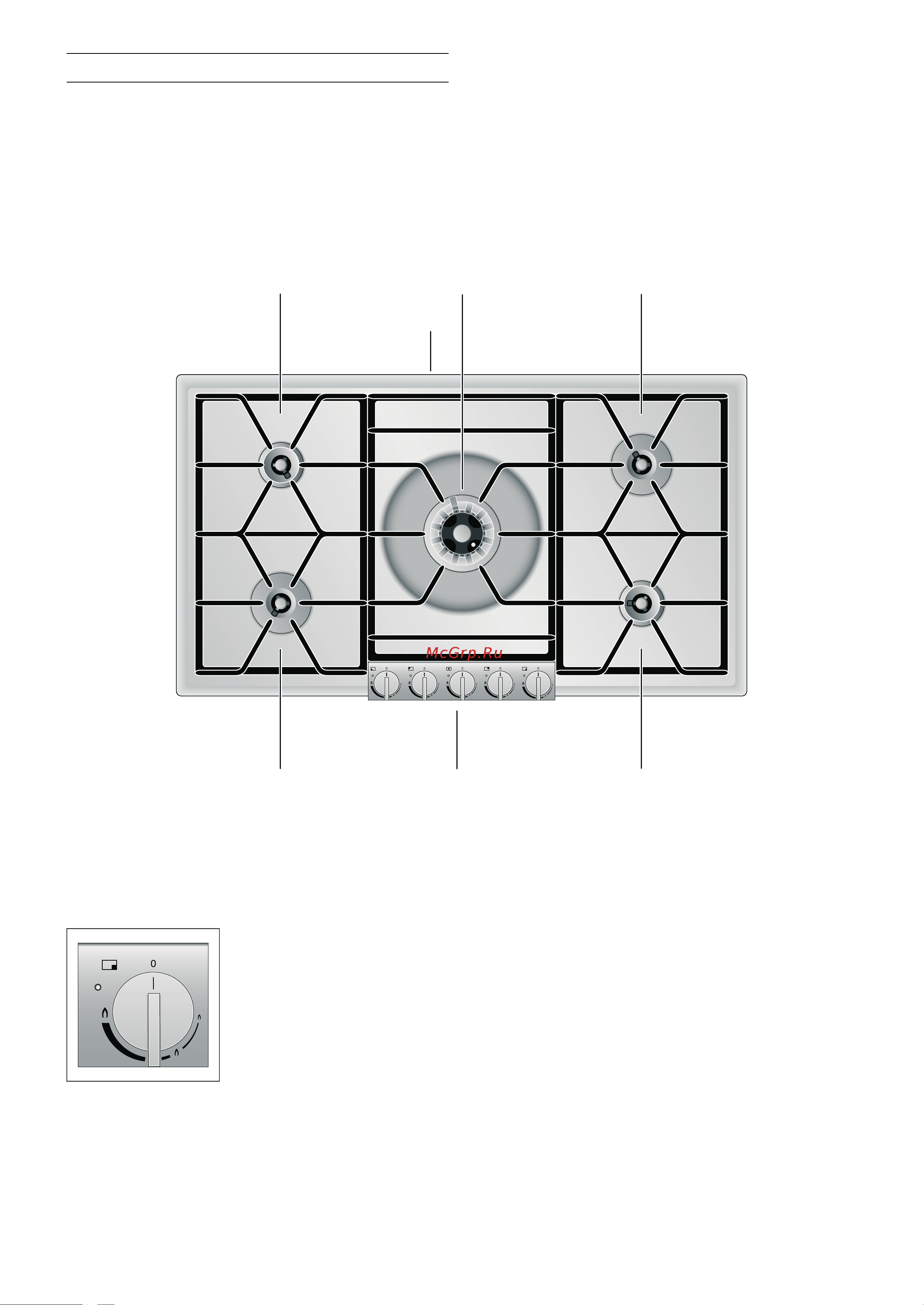 Gaggenau VG 295 [20/52] Ovládací knoflík zvláštní příslušenství