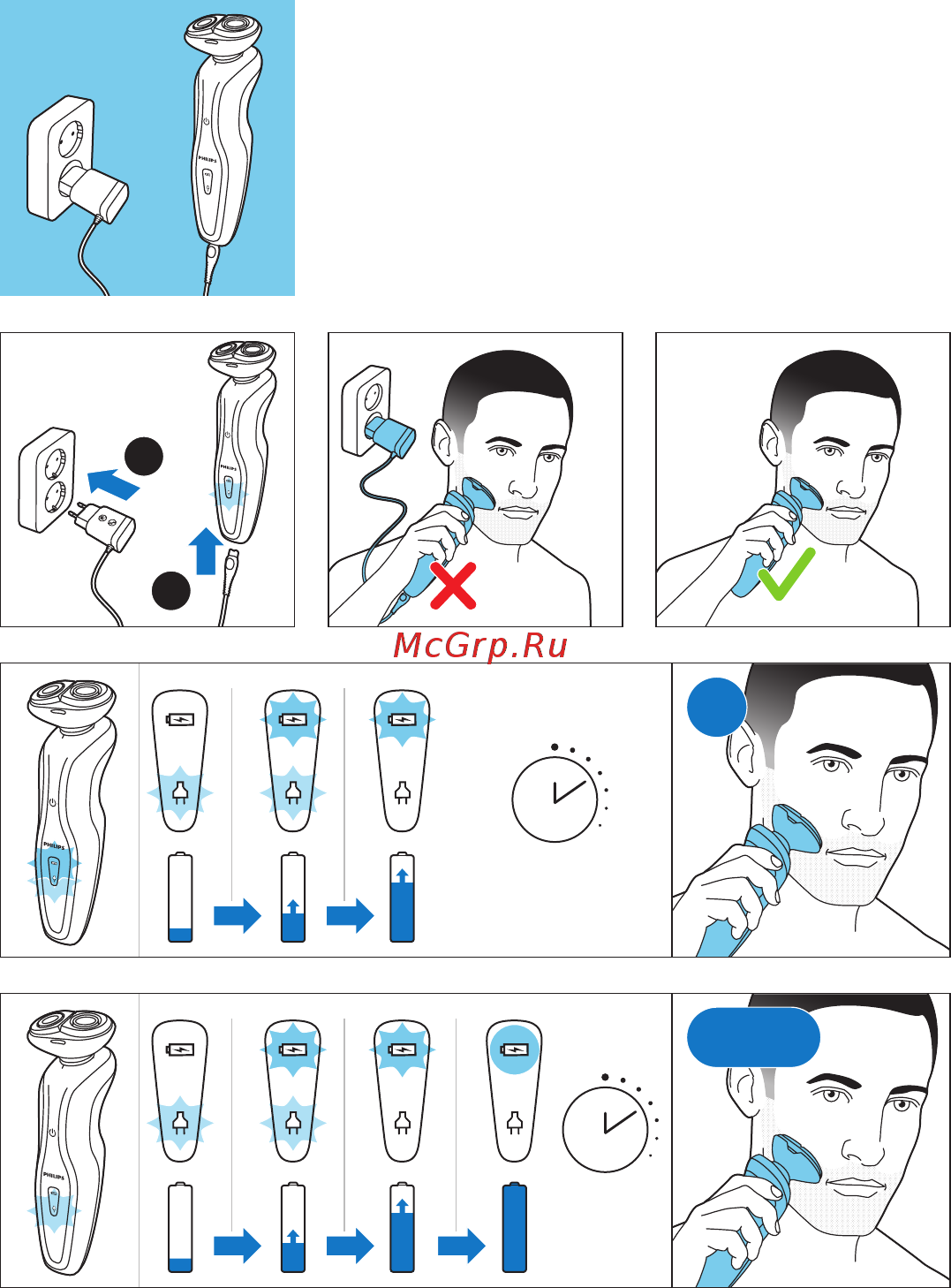 Philips Click&Style YS536/71 Инструкция по эксплуатации онлайн [4/13] 106762