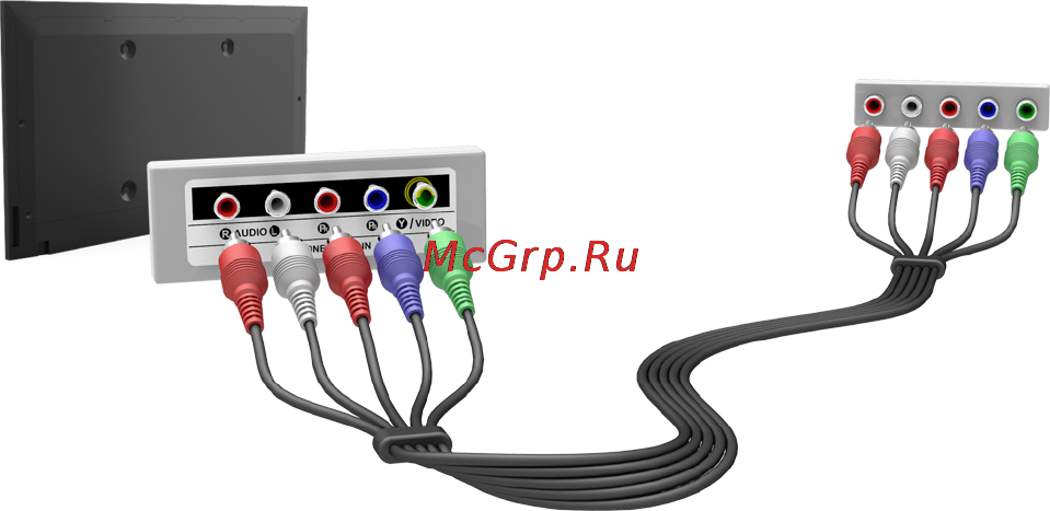 Samsung UE48H5203AK [9/166] Подключение компонентный