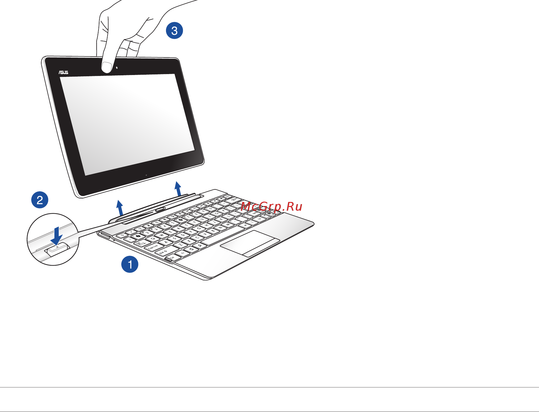 Asus TF103C-1B080A White [31/158] Отключение планшета