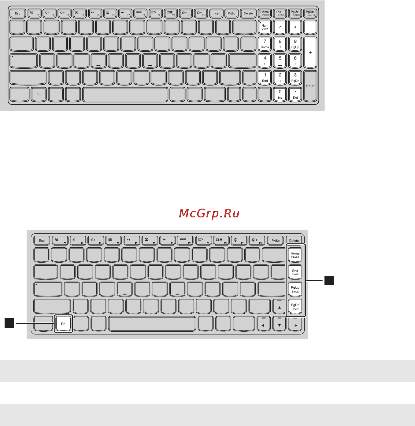 Lenovo IdeaPad G5030 /80G00059RK/ [10/52] Использование клавиатуры
