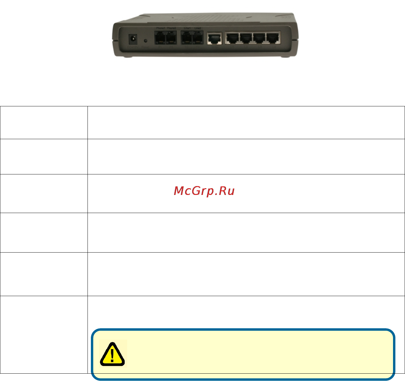 D-Link DVG-7022S [3/8] Задняя панель