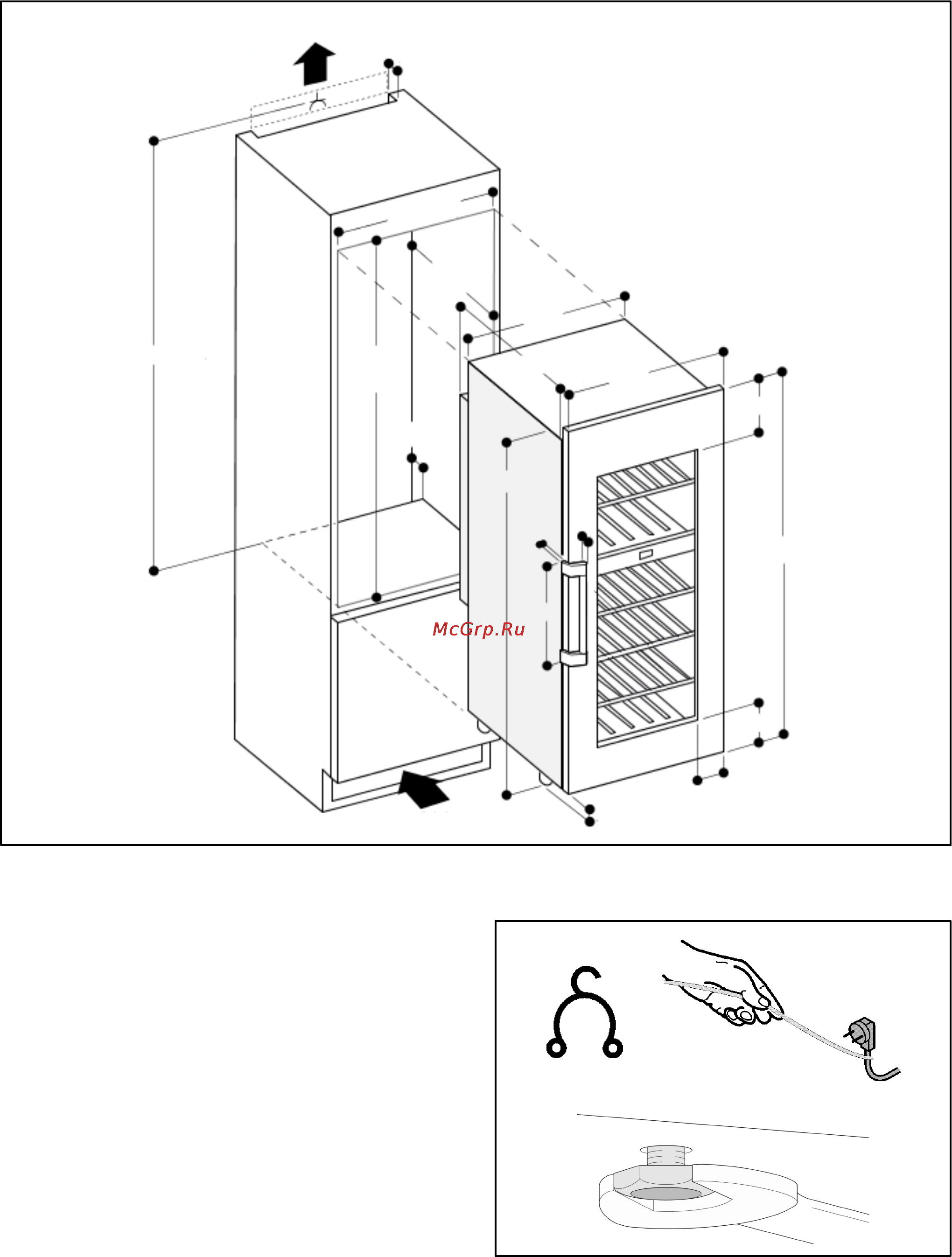 Gaggenau RW 424 [9/39] Medidas de encastramiento