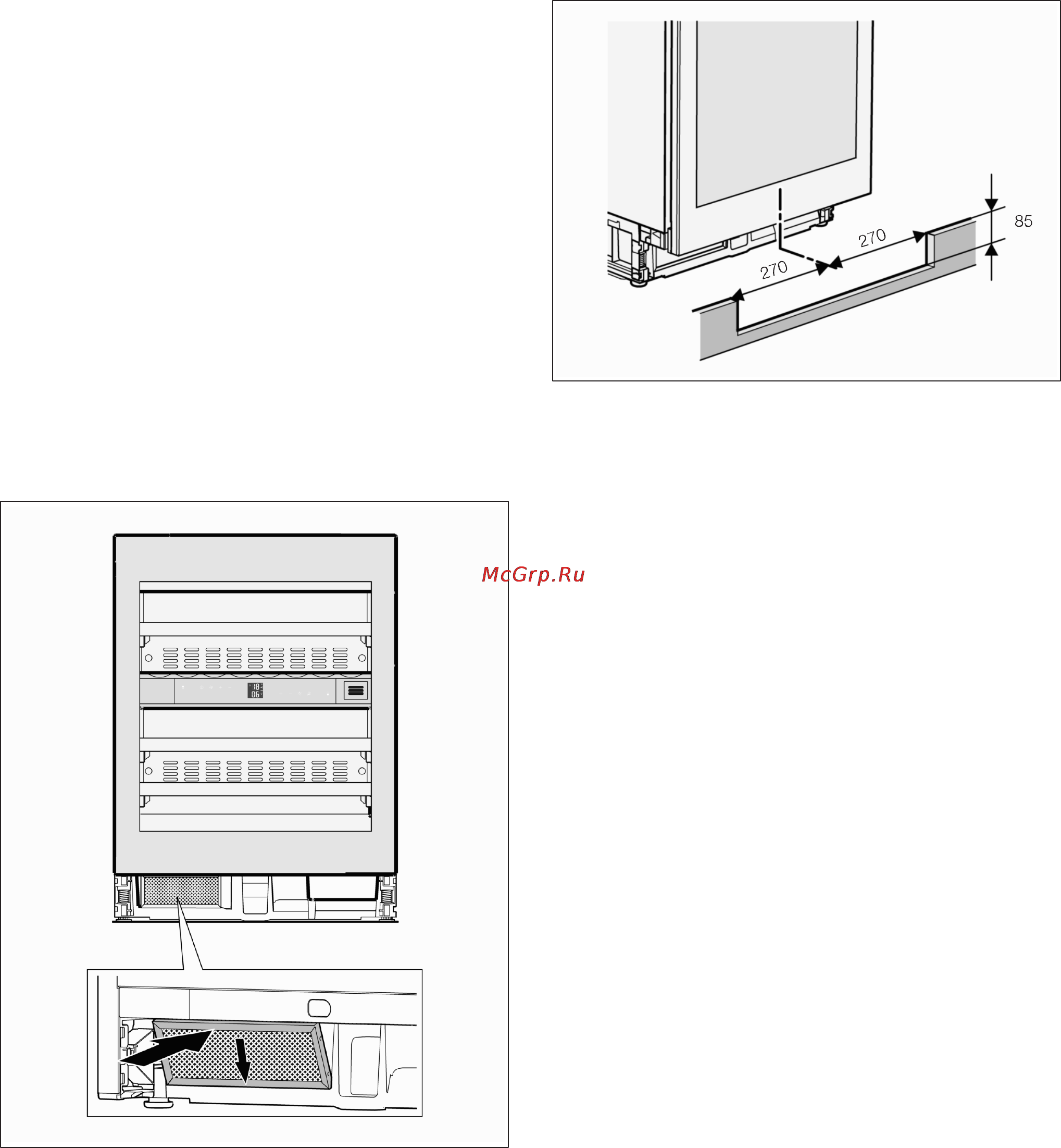 Gaggenau RW 404 [100/118] Установка припаду
