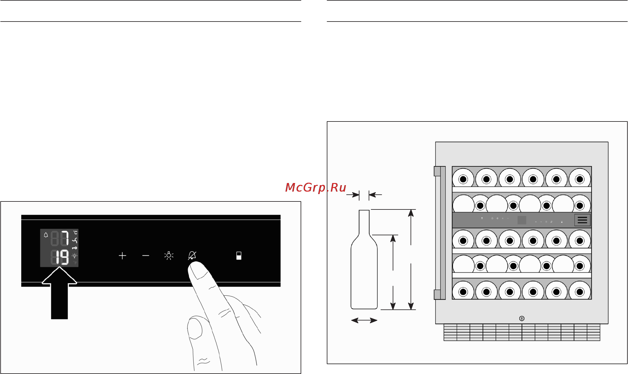 Gaggenau RW 404 [20/118] Alarm veini säilitamine