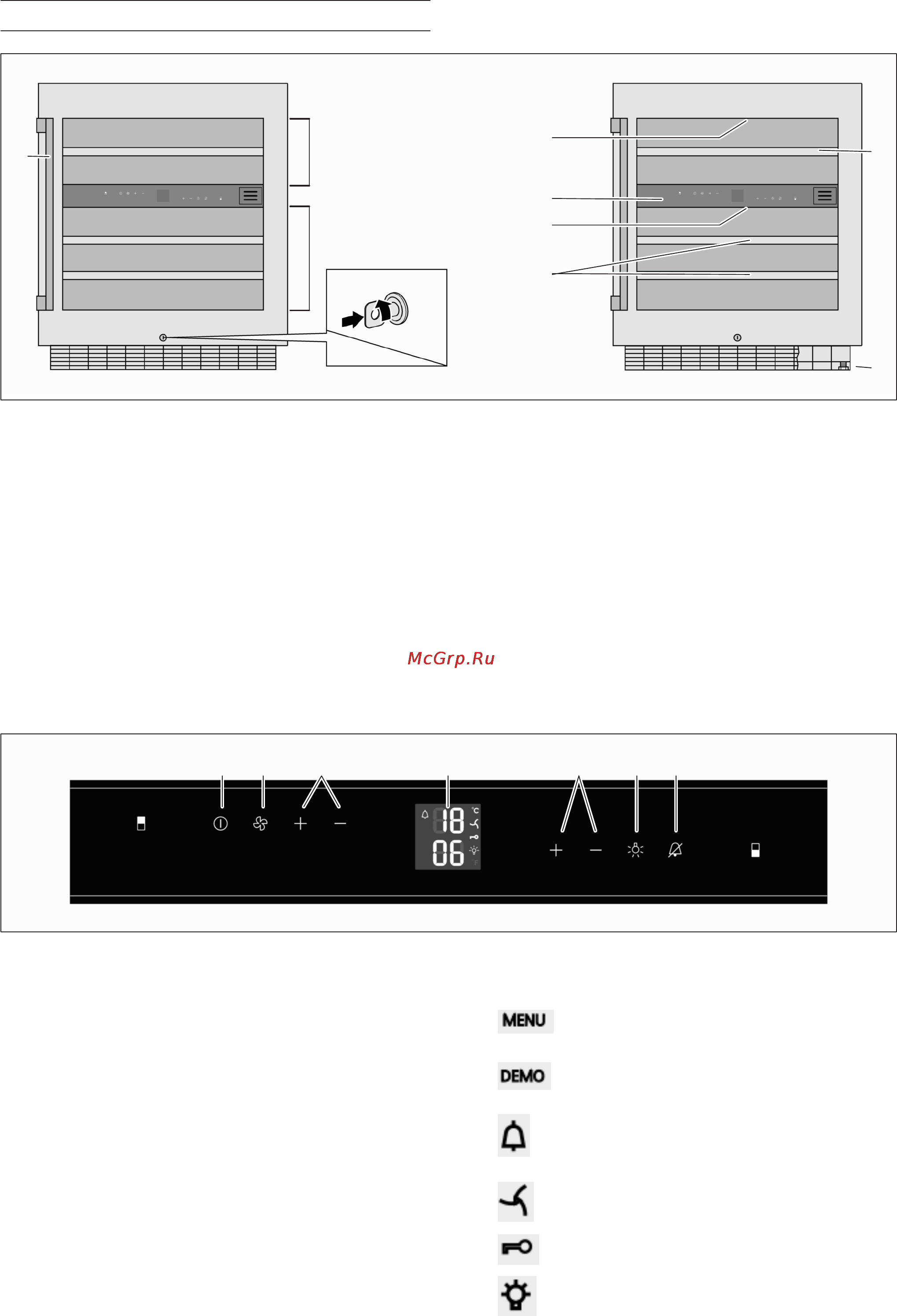 Gaggenau RW 404 [60/118] Vadibas element