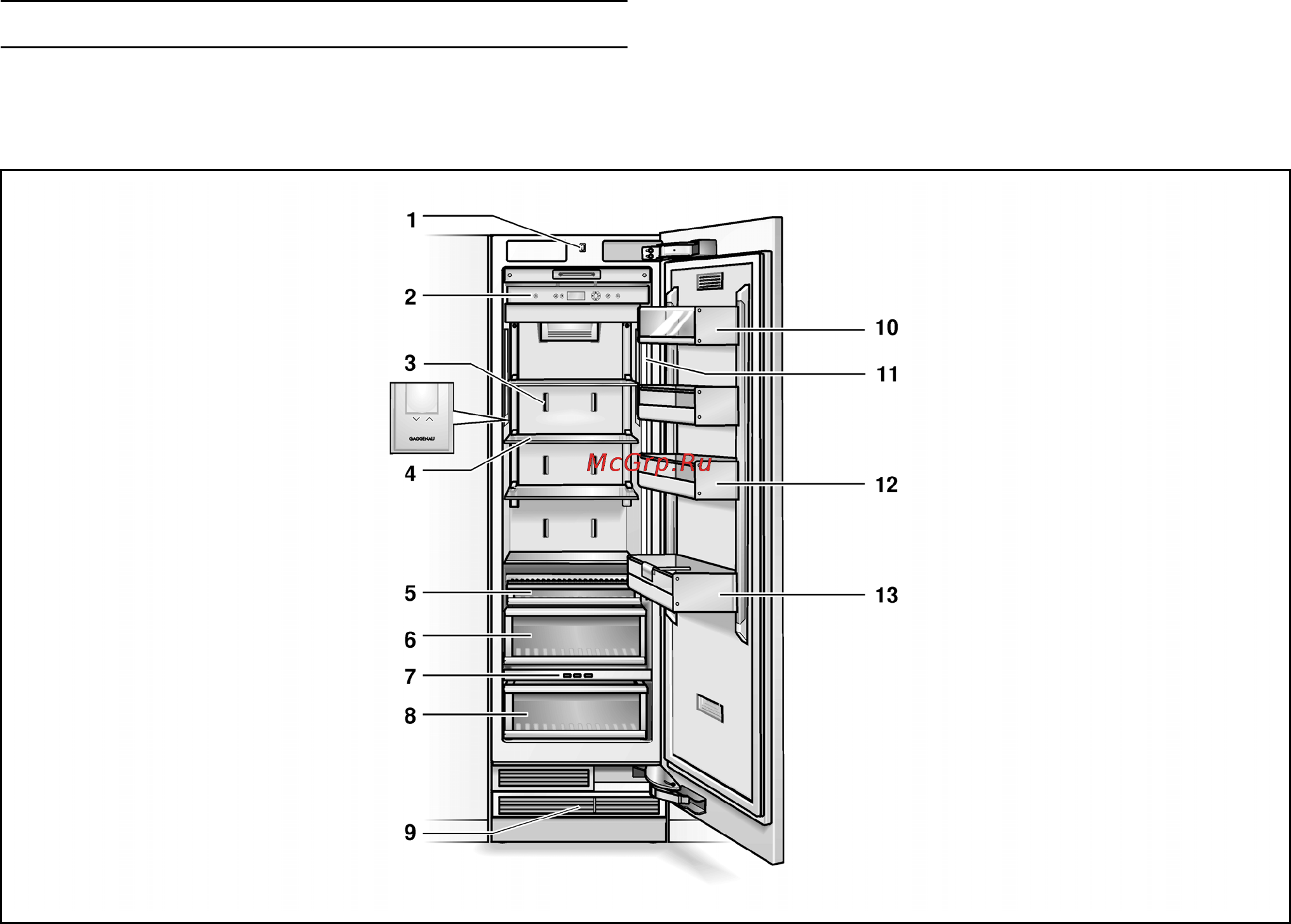 Gaggenau RC 462 [7/19] Знакомство с бытовым прибором