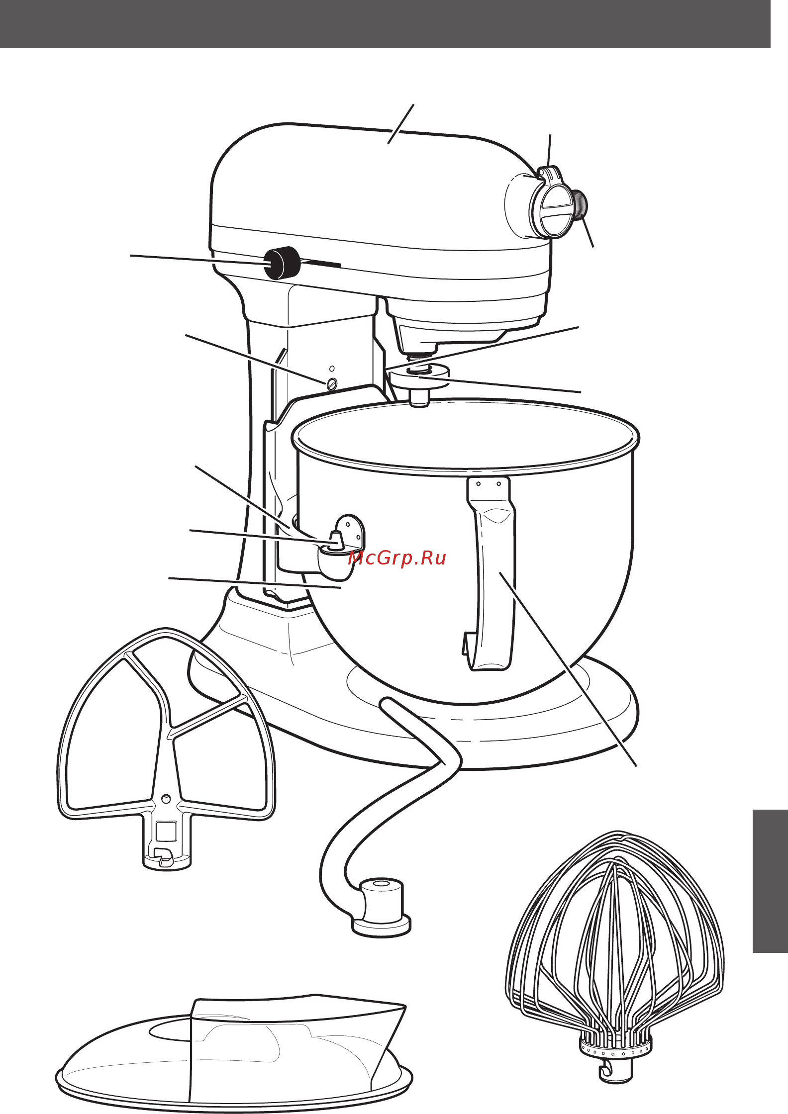 KitchenAid Artisan 5KSM7580XEER, красная [5/14] Русский