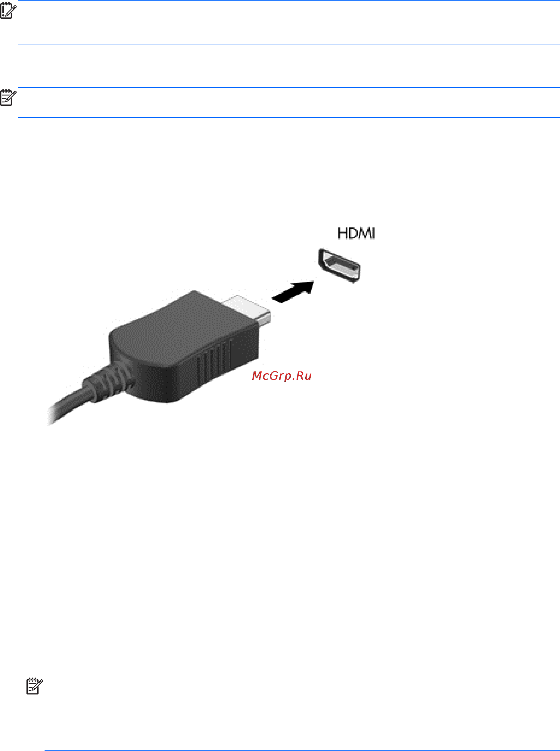HP pavilion x360 11-n061ur, l1s02ea [38/81] Подключение видеоустройств с помощью кабеля hdmi