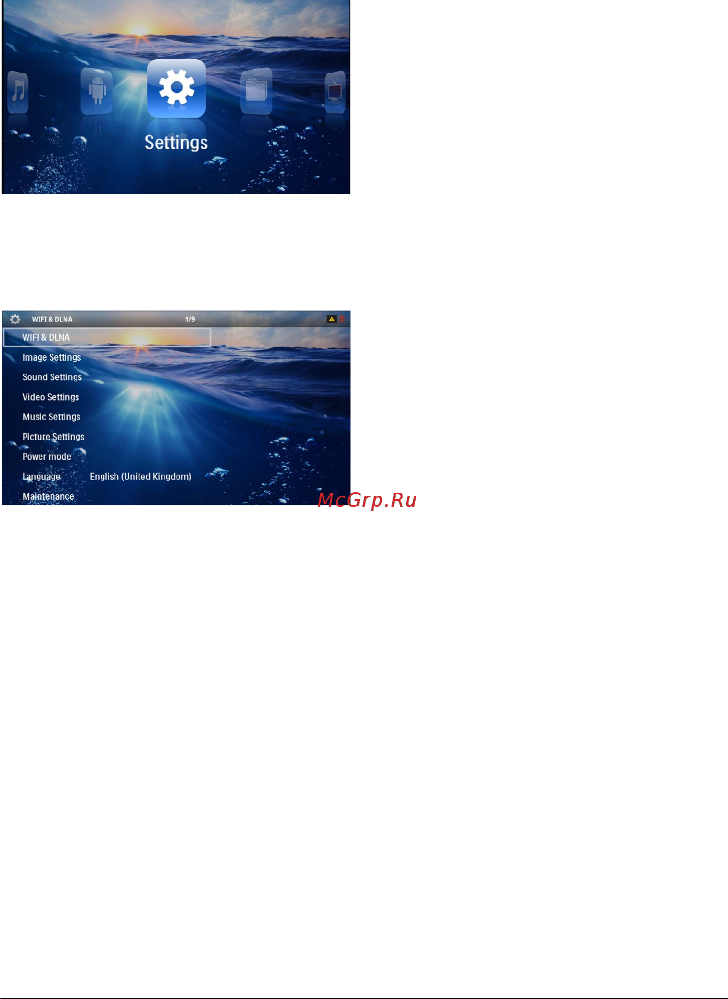 Philips PicoPix PPX3614 [37/47] Обзор функций меню