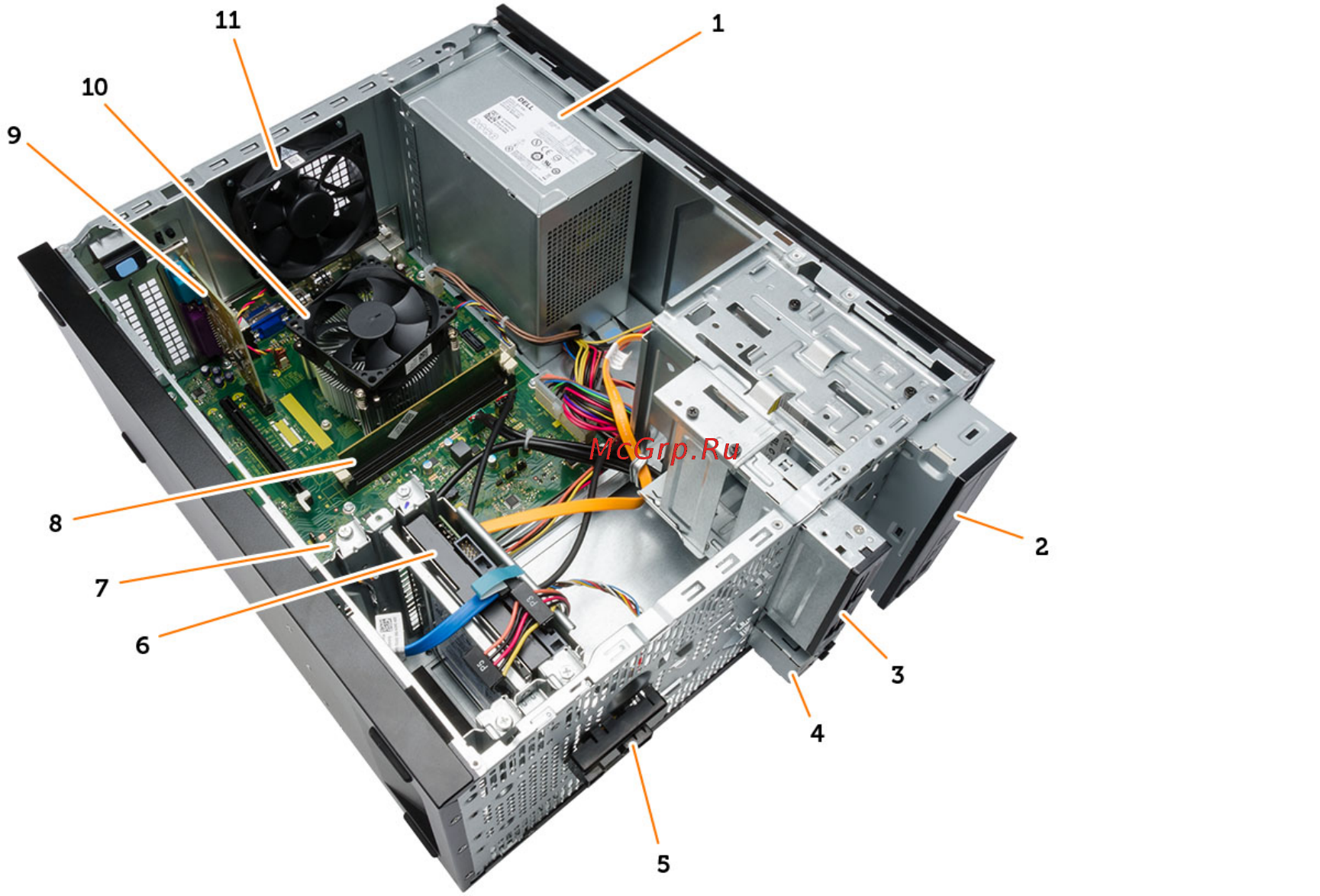 Dell Vostro 3900 (3900-1444) [8/40] Извлечение и установка компонентов