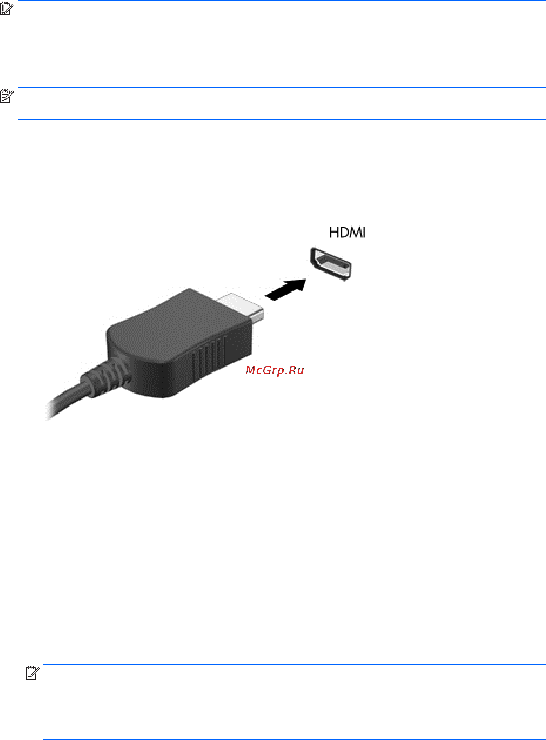 HP Pavilion 17-f154nr [41/88] Подключение видеоустройств с помощью кабеля hdmi