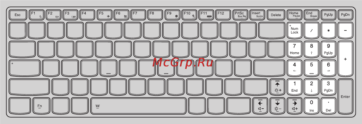 Lenovo IdeaPad Y5070 (59428665) [12/39] Использование клавиатуры