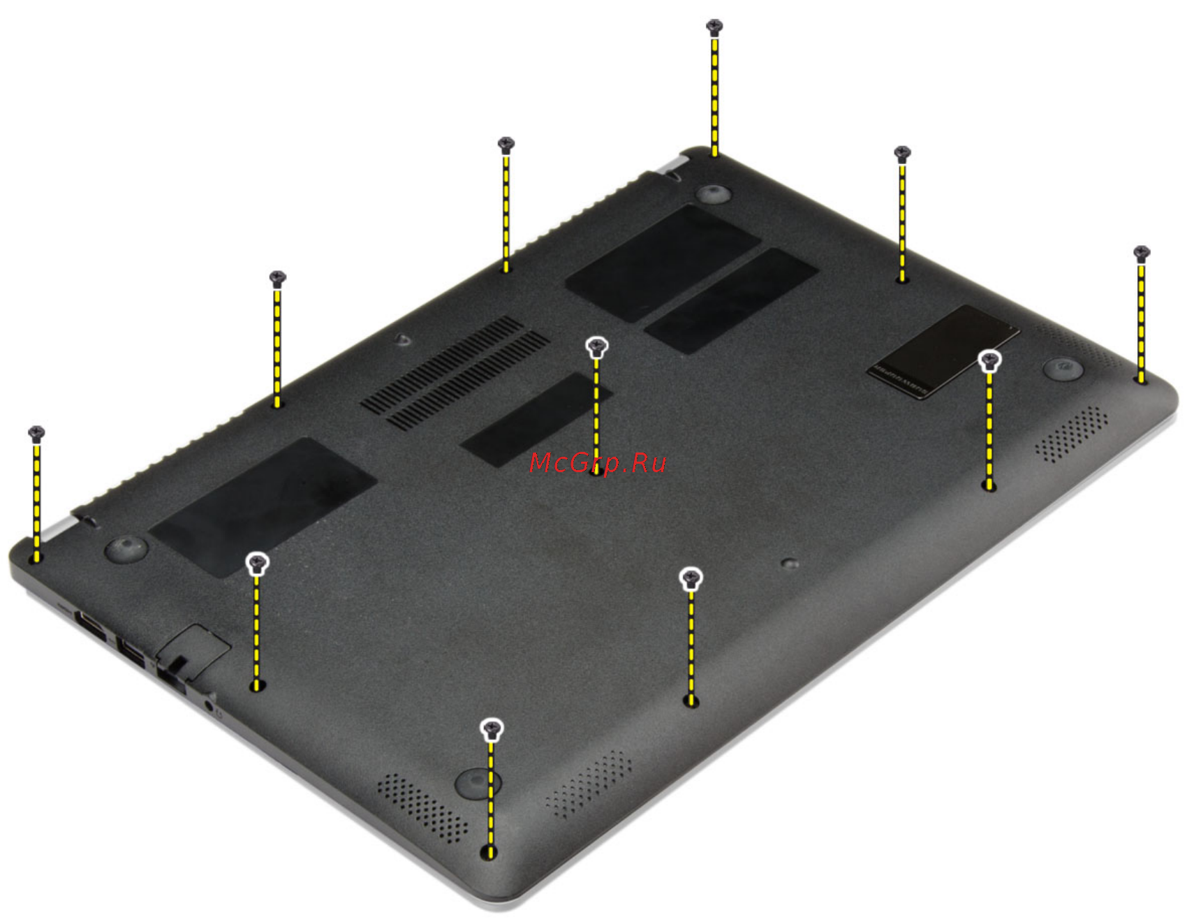 Dell Vostro 5470-1031 [10/51] Снятие нижней крышки