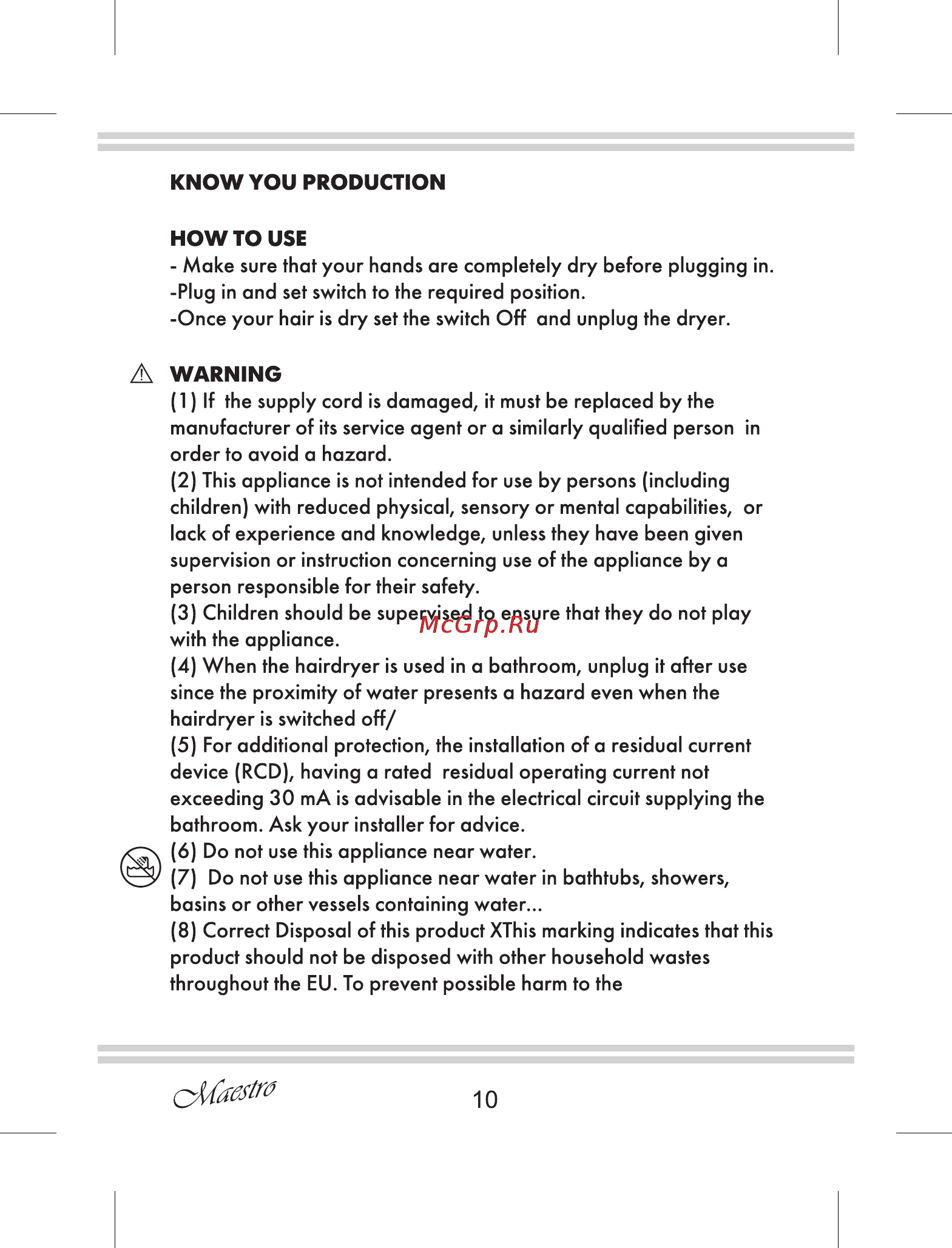 Maestro MR209 [10/12] Howto use