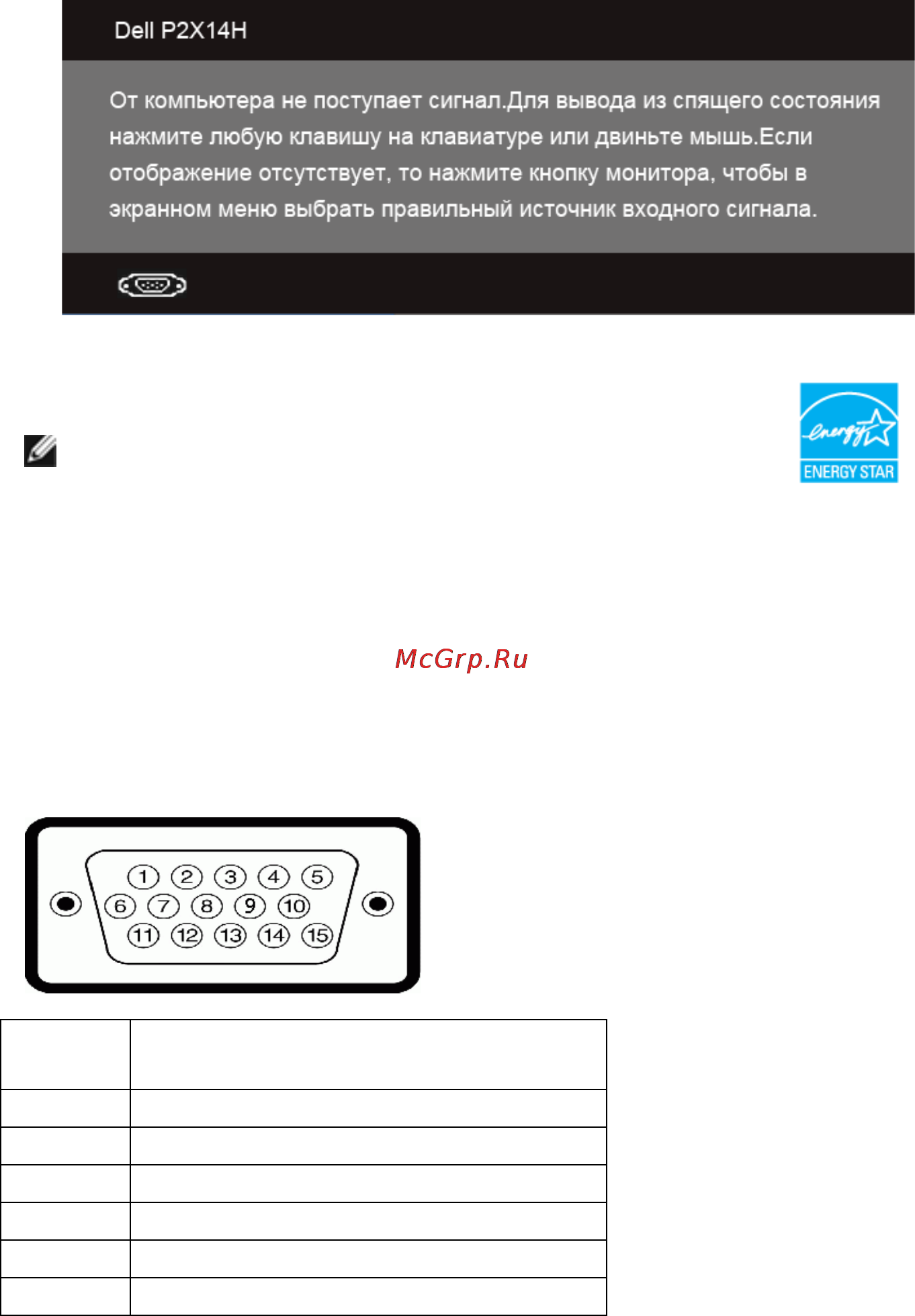 Dell P2214H Black [16/61] Коммутация контактов