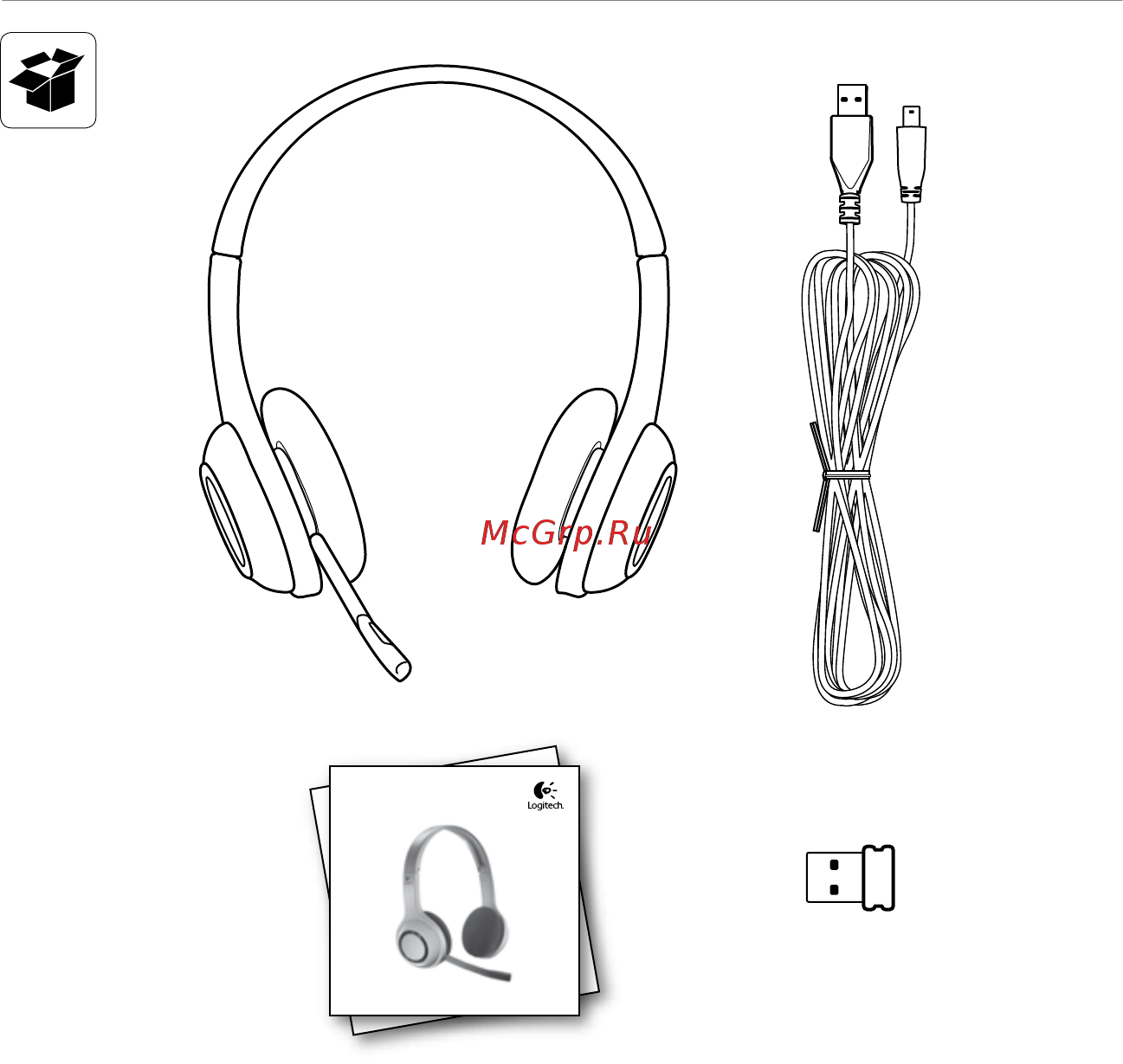 Logitech H600 (981-000342) Инструкция по эксплуатации онлайн [2/11] 247996
