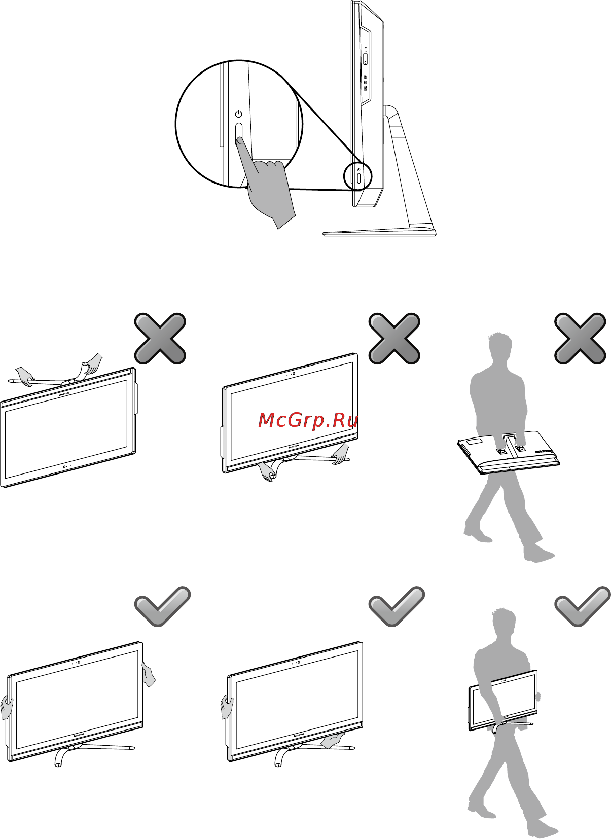 Lenovo IdeaCentre B750 /57328427/ [13/53] Важная информация по использованию компьютера