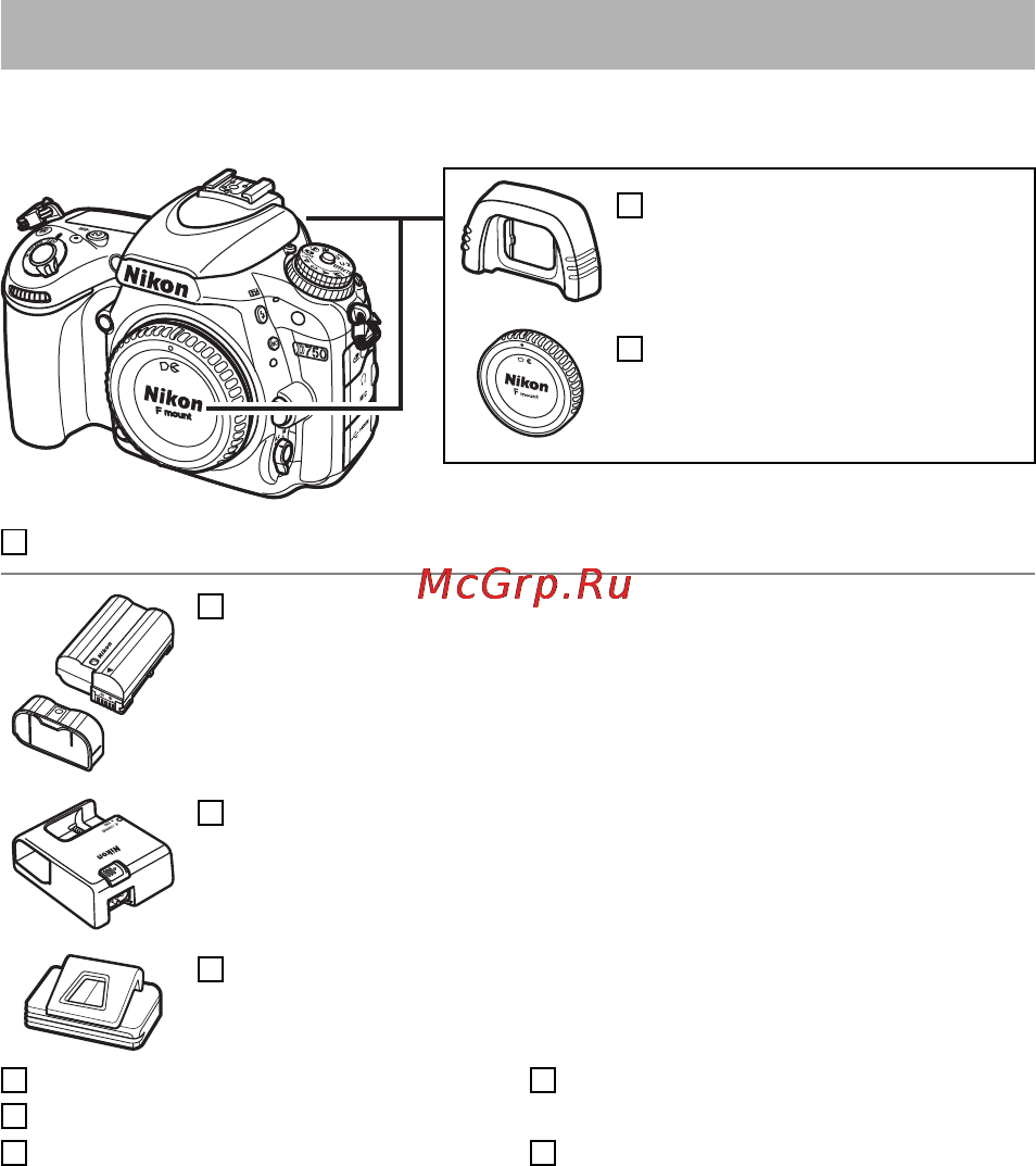 Nikon D750 + 24-85mm Kit Black [3/540] Содержимое упаковки