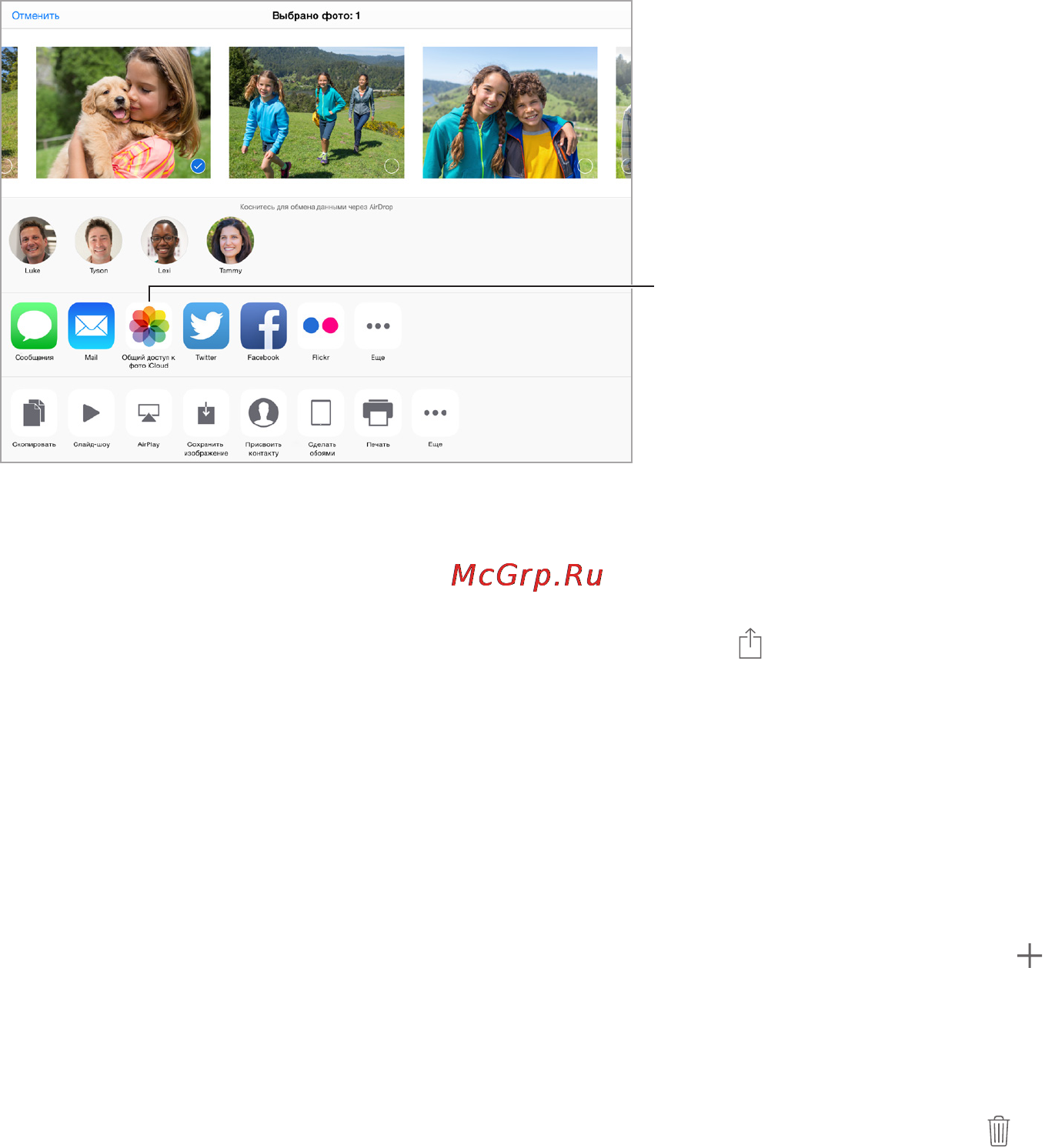 Apple iPad mini 3 64GB Wi-Fi Gold (MGY92) [93/191] Общий доступ к фото icloud