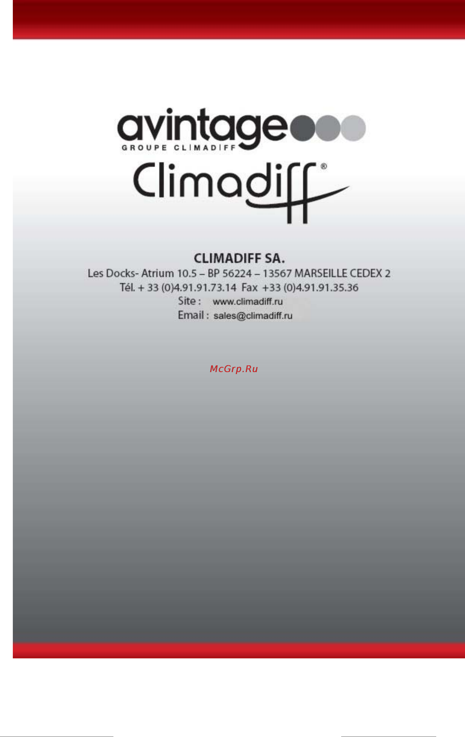 Climadiff AV12DZX Инструкция по эксплуатации онлайн [11/11] 108064