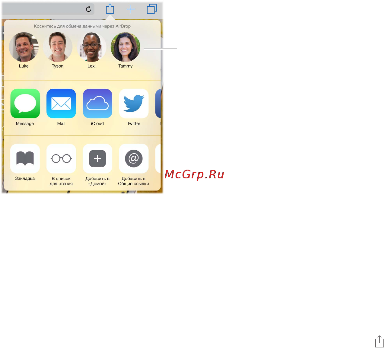 Apple iPad mini 3 64GB Wi-Fi+Cellular Space Gray(MGJ02) [41/191] Airdrop