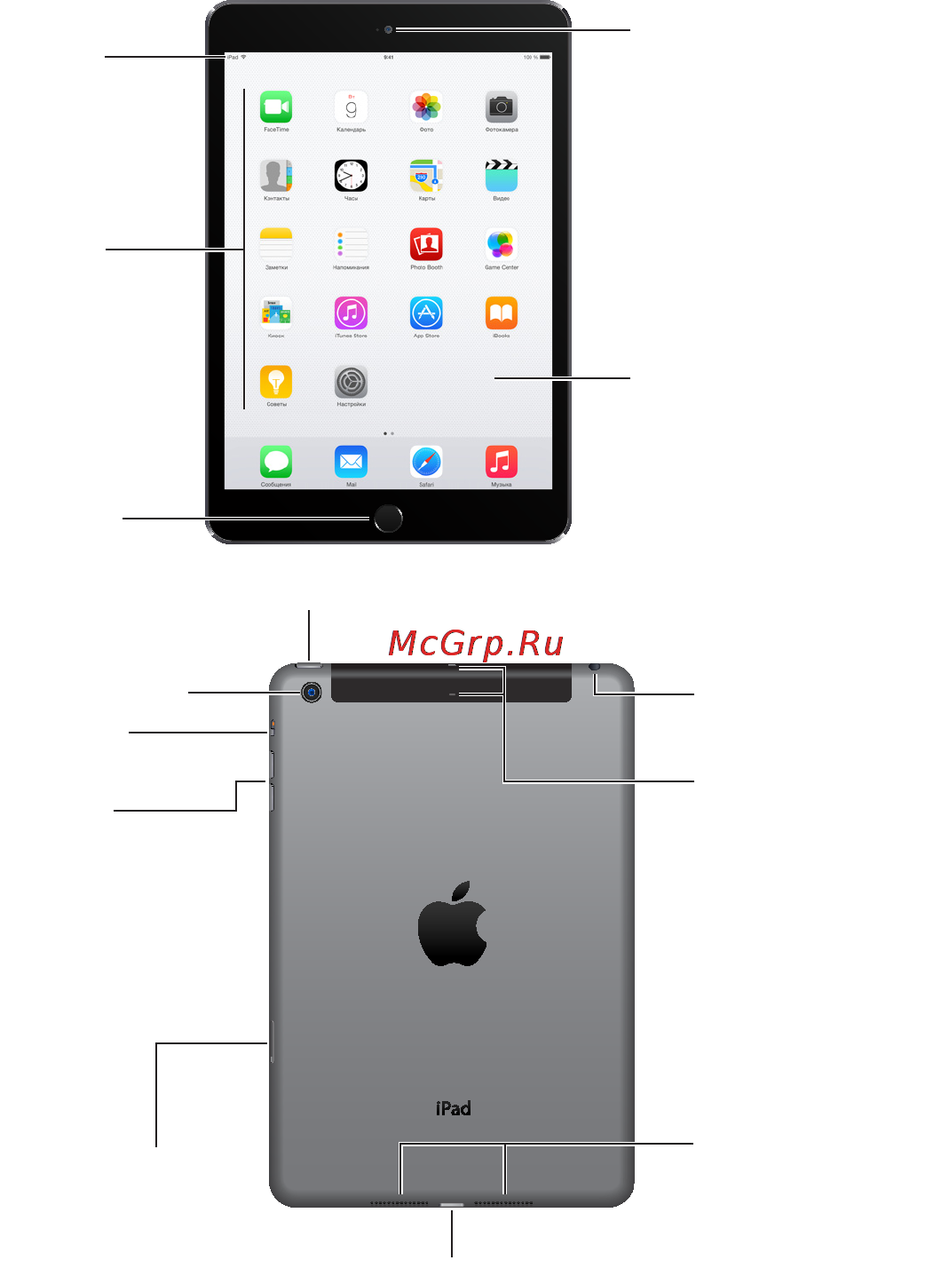 Apple iPad mini 3 16GB Wi-Fi+Cellular Gold (MGYR2) [8/191] Ipad 3 го и 4 го поколения