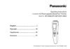 Panasonic ER-GB80-S520 Инструкция по эксплуатации
