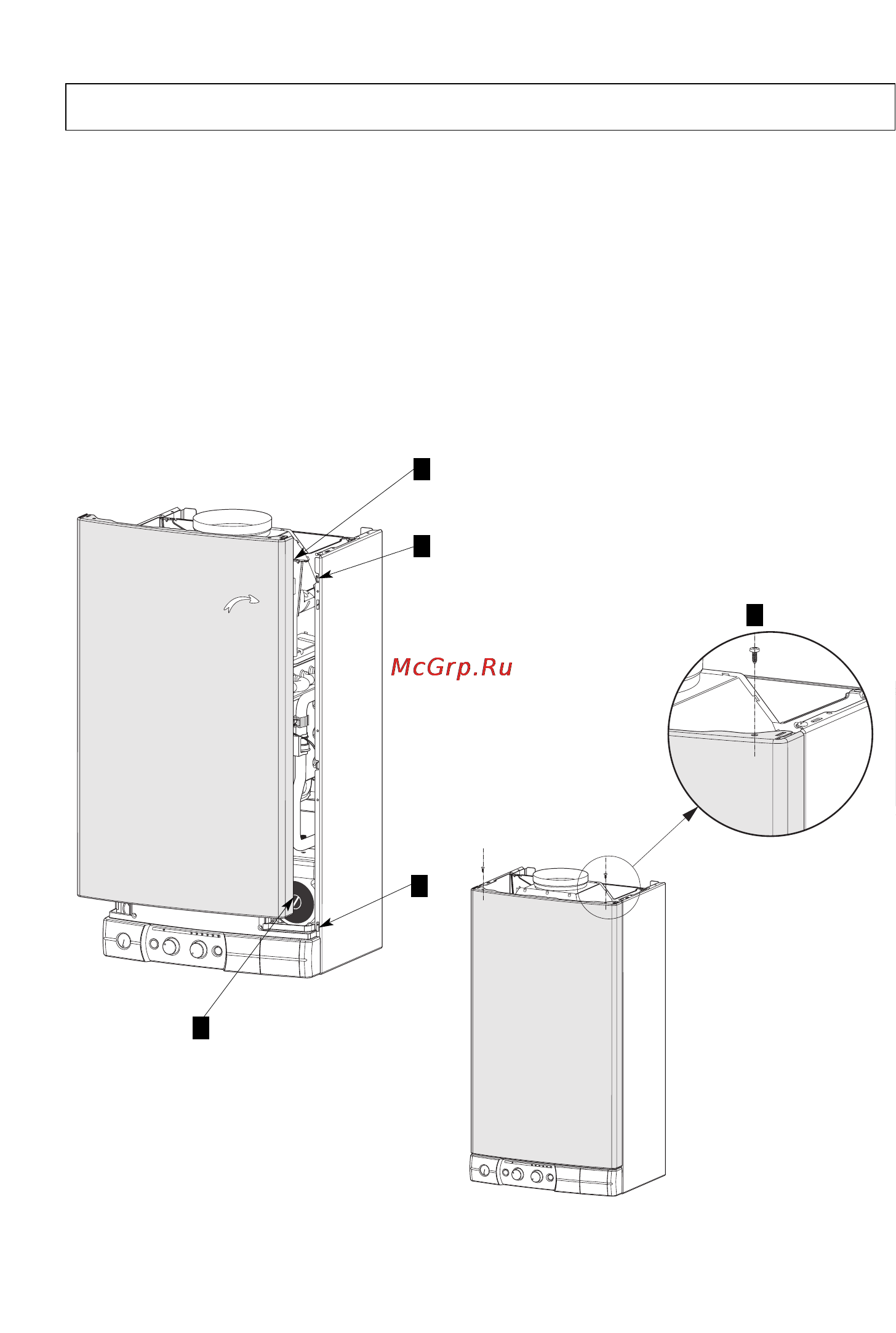 Chaffoteaux MIRA SYSTEM 24 CF [10/20] Fitting the casing