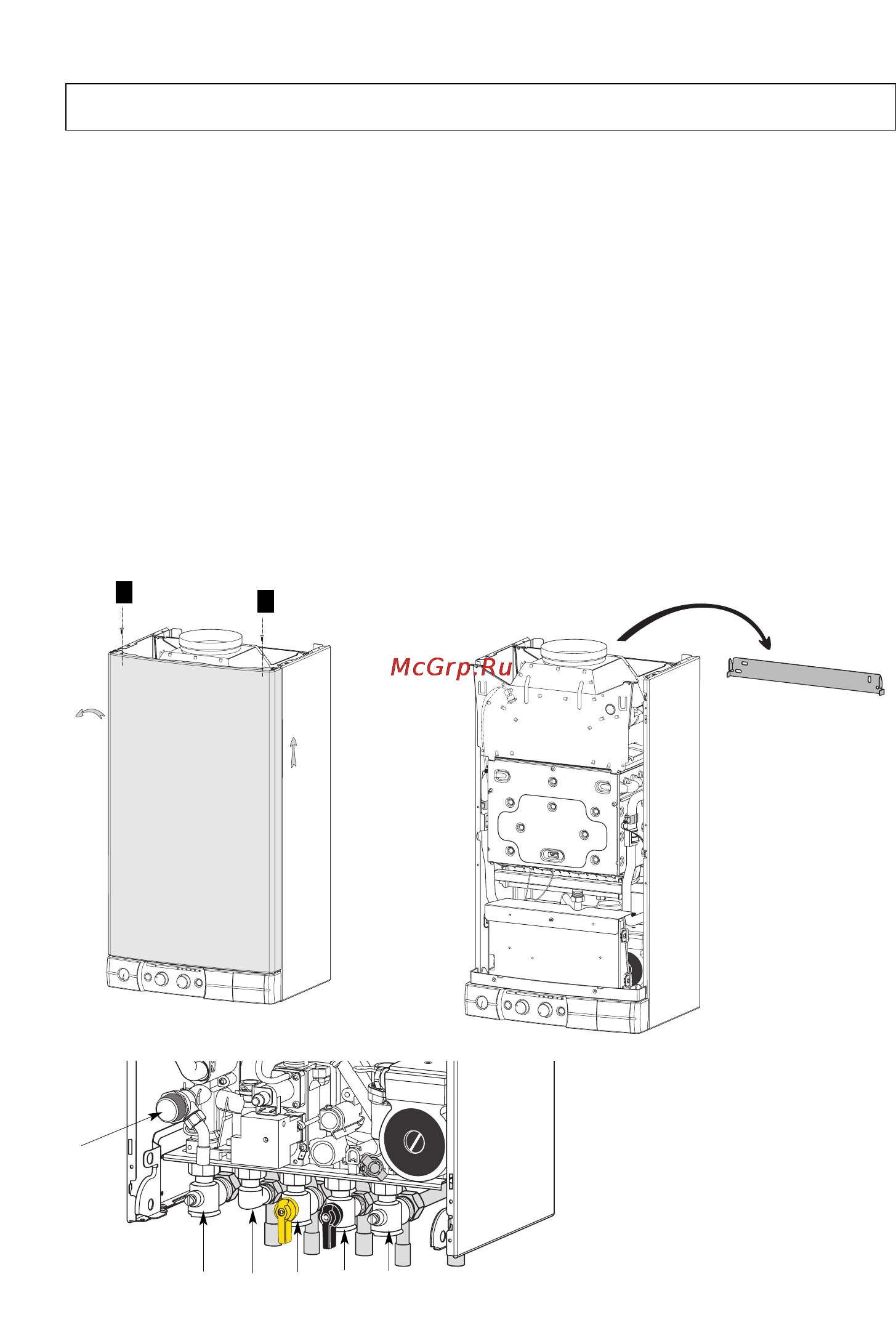 Chaffoteaux MIRA SYSTEM 24 CF [6/20] Fitting the boiler