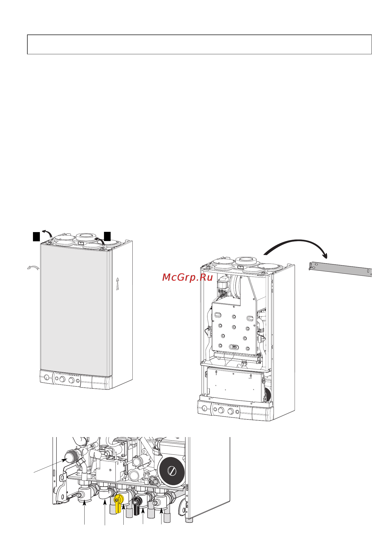 Chaffoteaux MIRA SYSTEM 30 FF [8/20] Fitting the boiler
