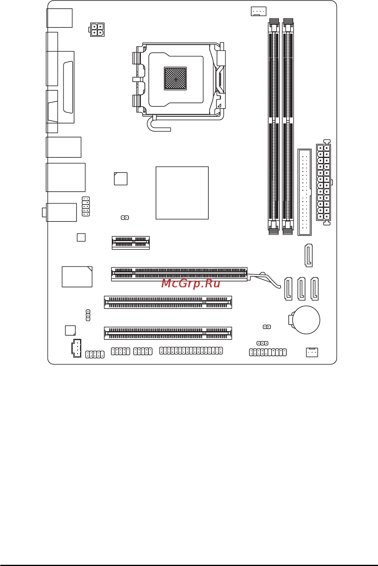 Gigabyte GA-73PVM-S2 (REV. 1.0) [7/100] Ga 73pvm s2 motherboard layout