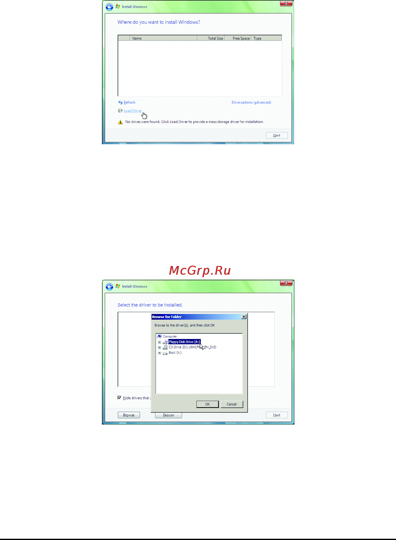 Gigabyte GA-73PVM-S2 (REV. 1.0) [80/100] B installing windows vista