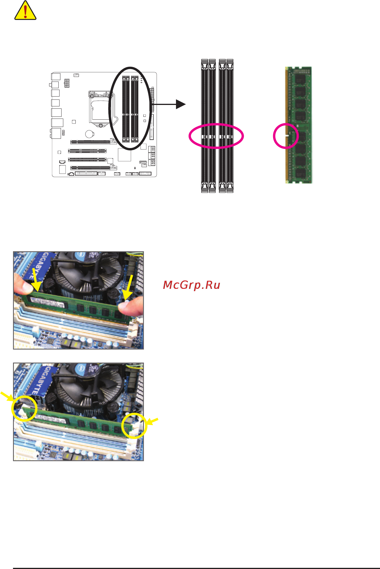 Gigabyte GA-P55M-UD2  (REV. 1.1) [17/128] 4 2 installing a memory