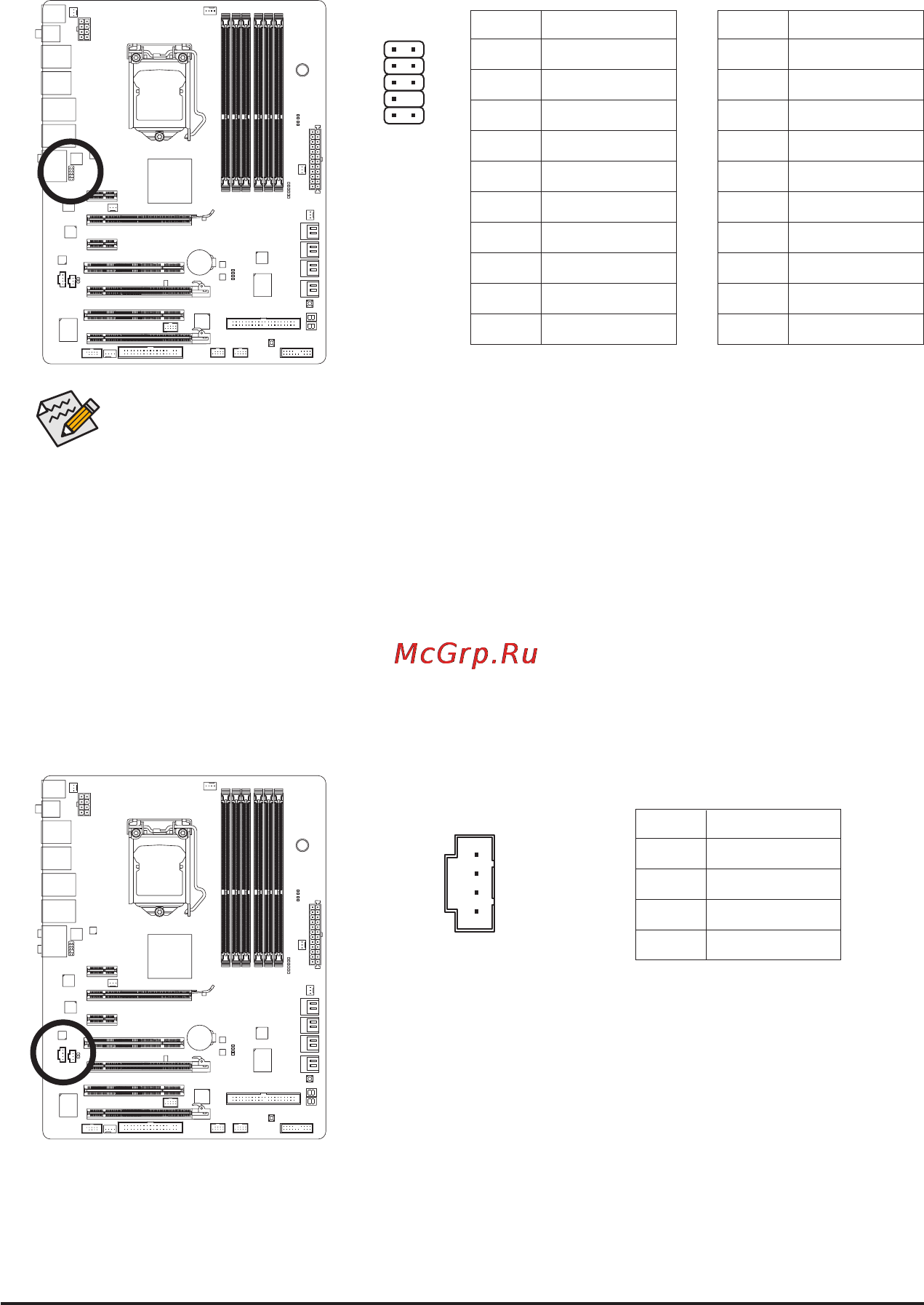 Gigabyte GA-P55A-UD6  (REV. 1.0) [31/144] Instead of a single plug for information about connecting the front panel audio module that has different wire assignments please contact the chassis manufacturer