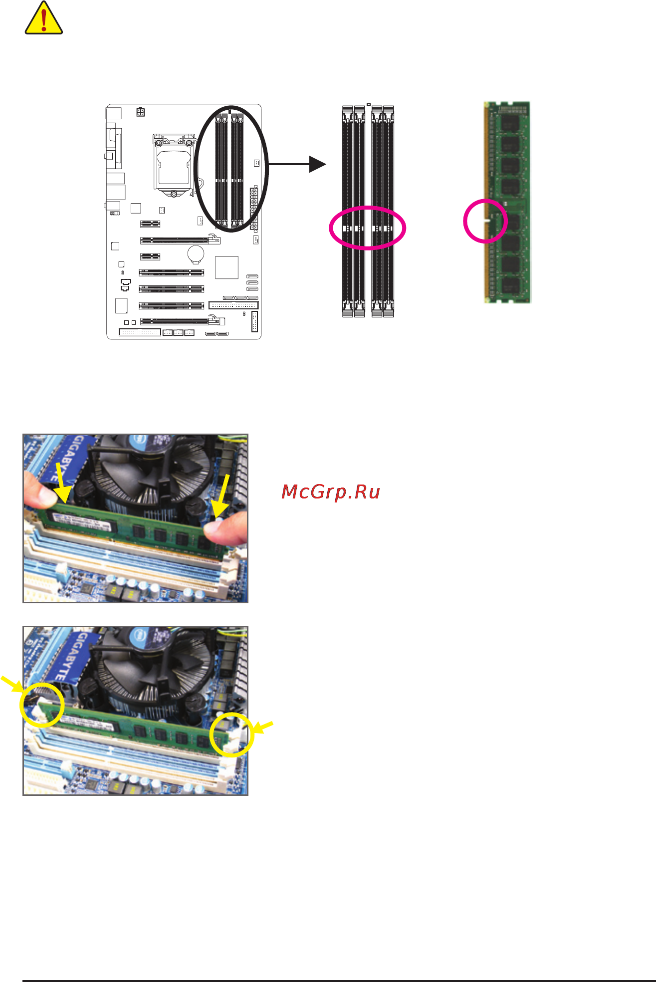 Gigabyte GA-P55-USB3L  (REV. 1.0) [17/120] 4 2 installing a memory