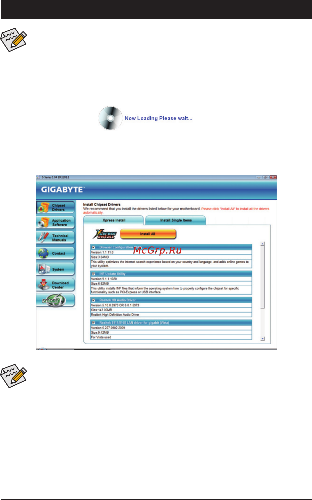 Gigabyte GA-P55-USB3L  (REV. 1.0) [59/120] Chapter 3 drivers installation