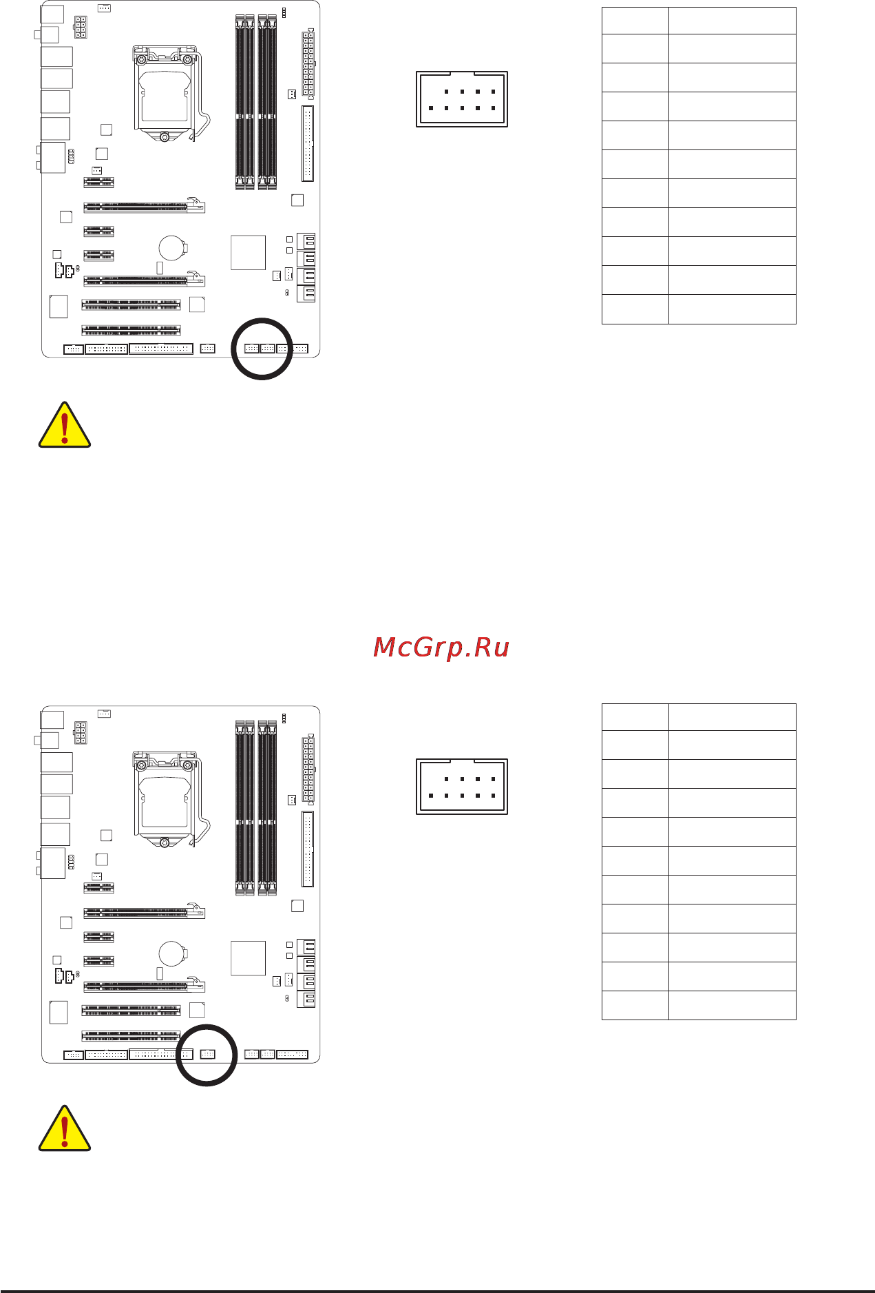 Gigabyte GA-P55-UD4  (REV. 1.0) [30/128] F_usb1 f_usb2 usb headers blue