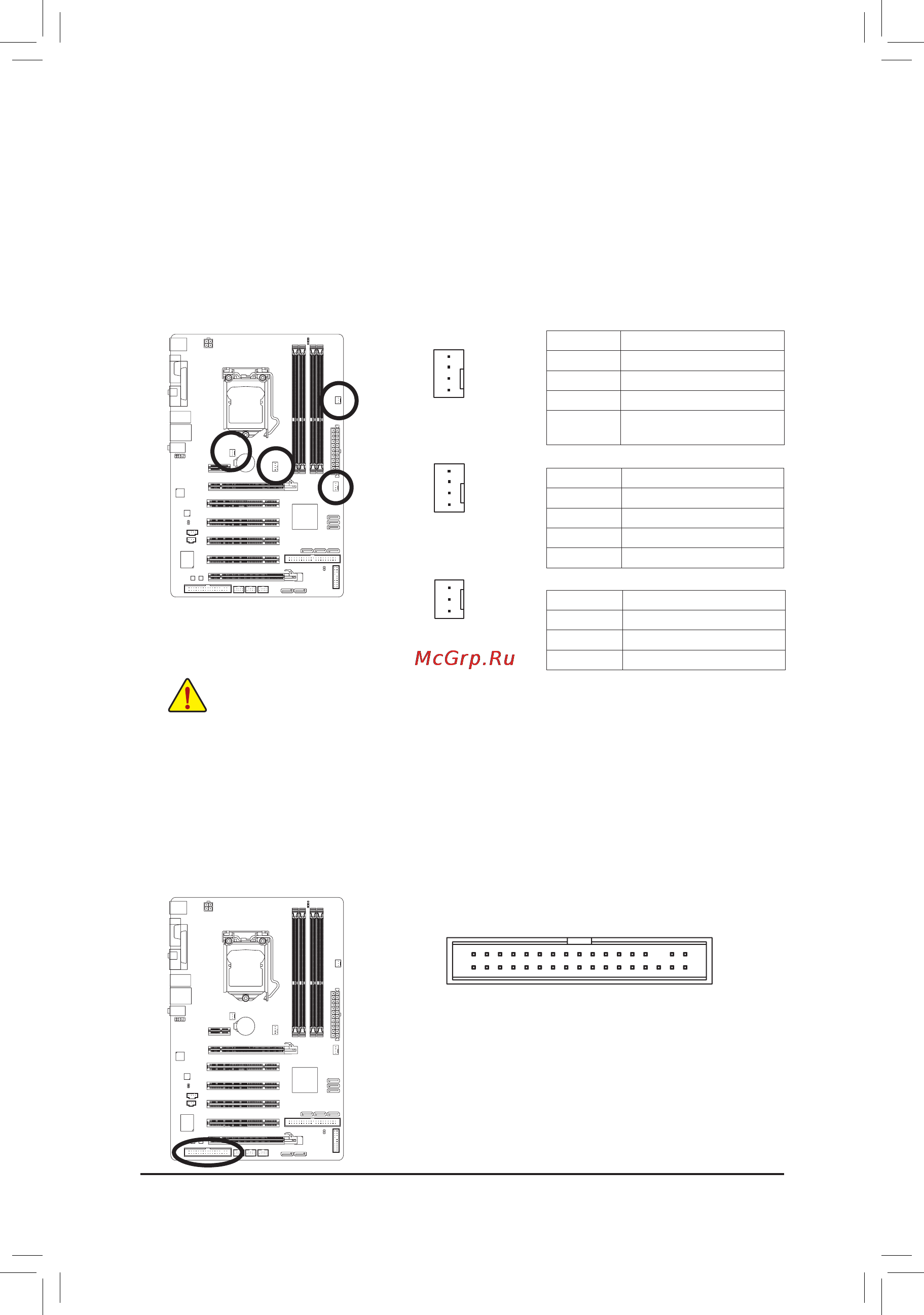 Gigabyte GA-P55-UD3L  (REV. 1.0) [17/26] Перемычки для замыкания контактных групп fan разъемов